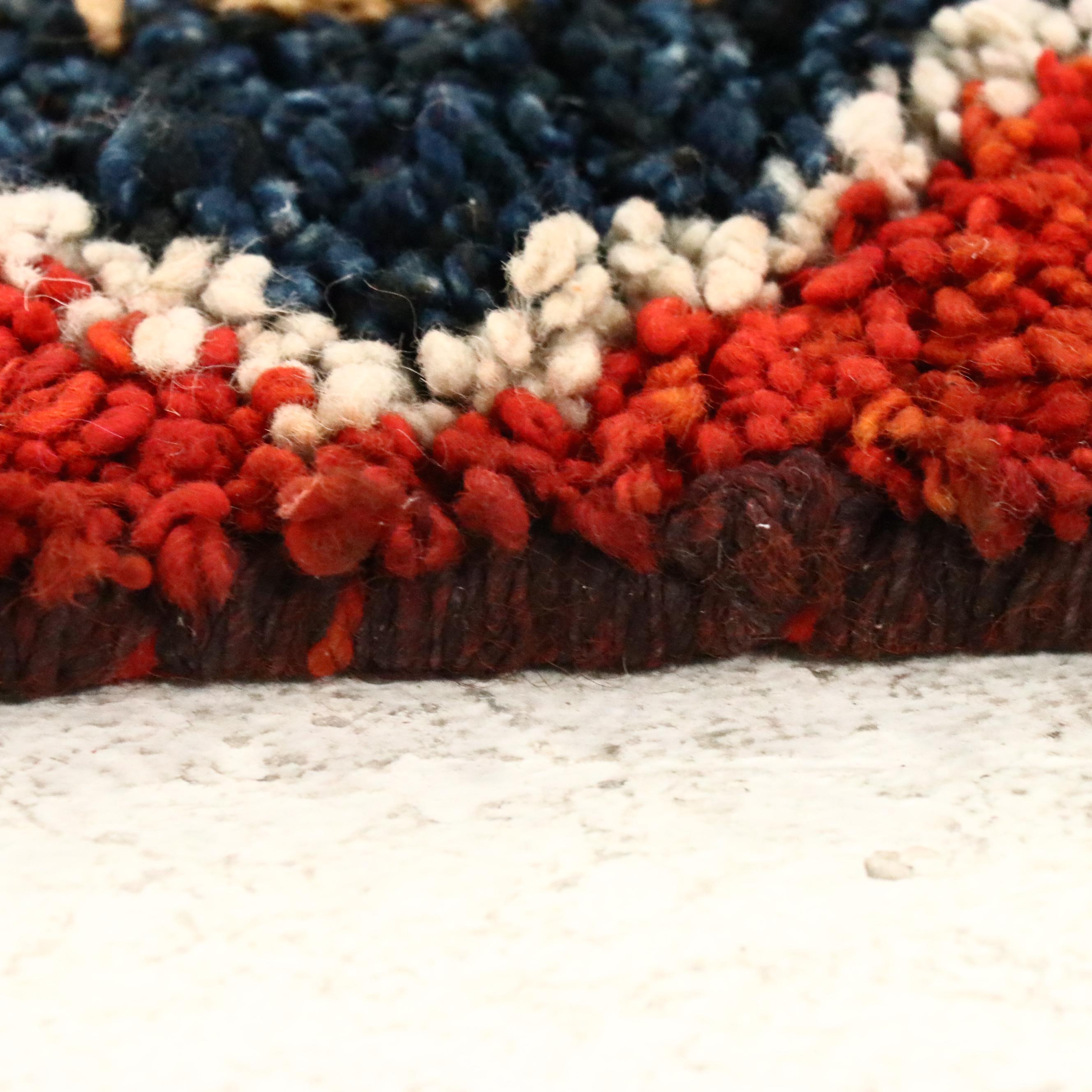 2'9 x 9'11 Hand-Knotted Moroccan Berber Carpet Runner