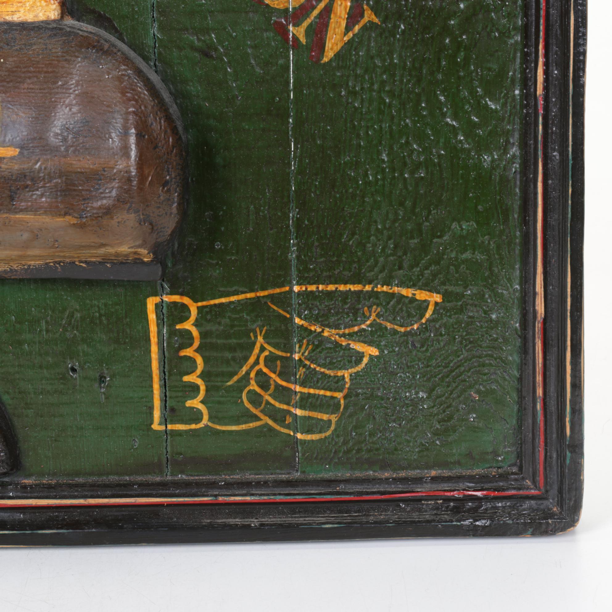 Hand-Painted "Dr. Kohl" Surgeon's Office Sign, Early to Mid 20th C. Style