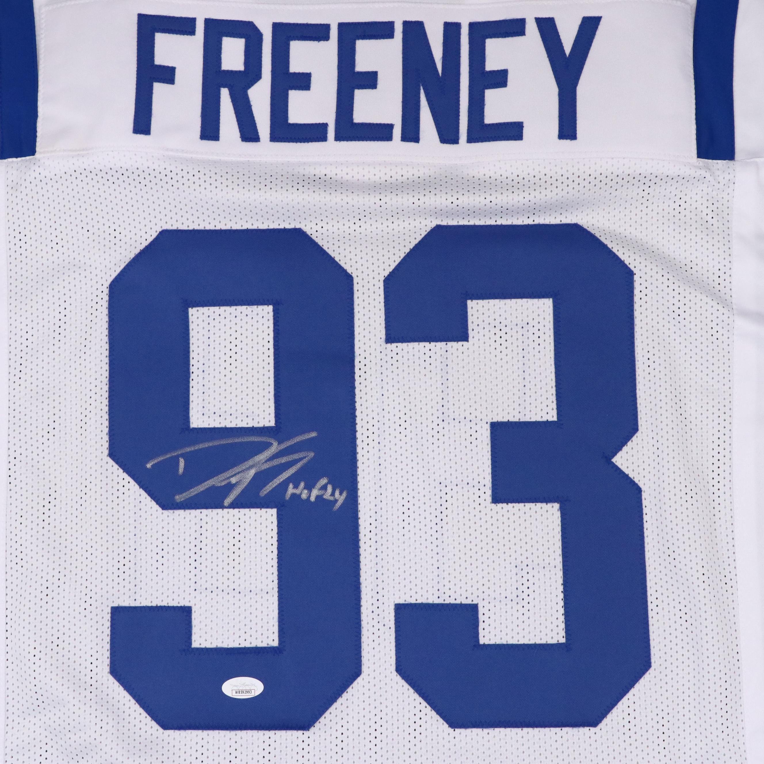 Dwight Freeney Signed “HOF 24” Indianapolis Colts Football Jersey, JSA
