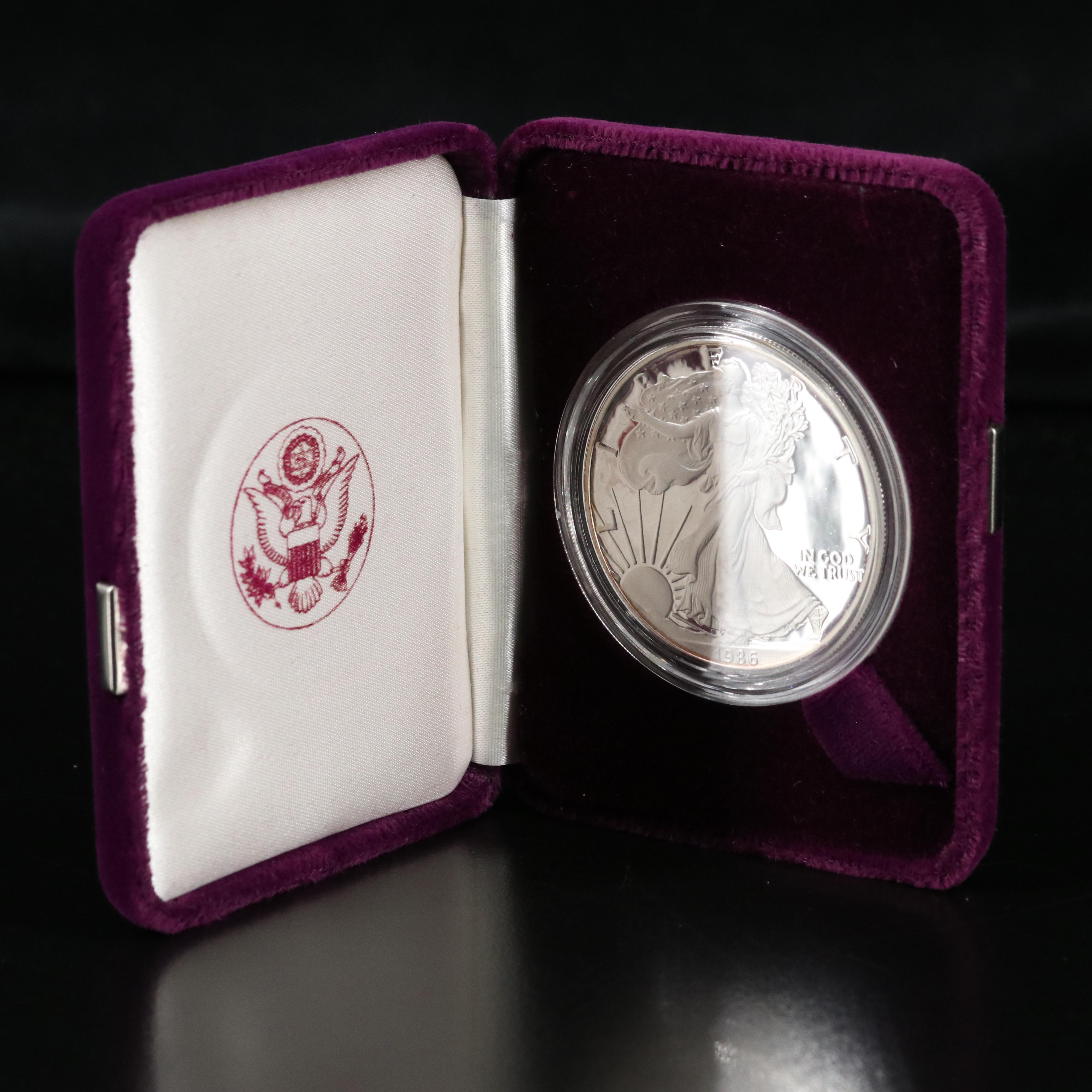 1986-S $1 U.S. Silver Eagle Proof Coin