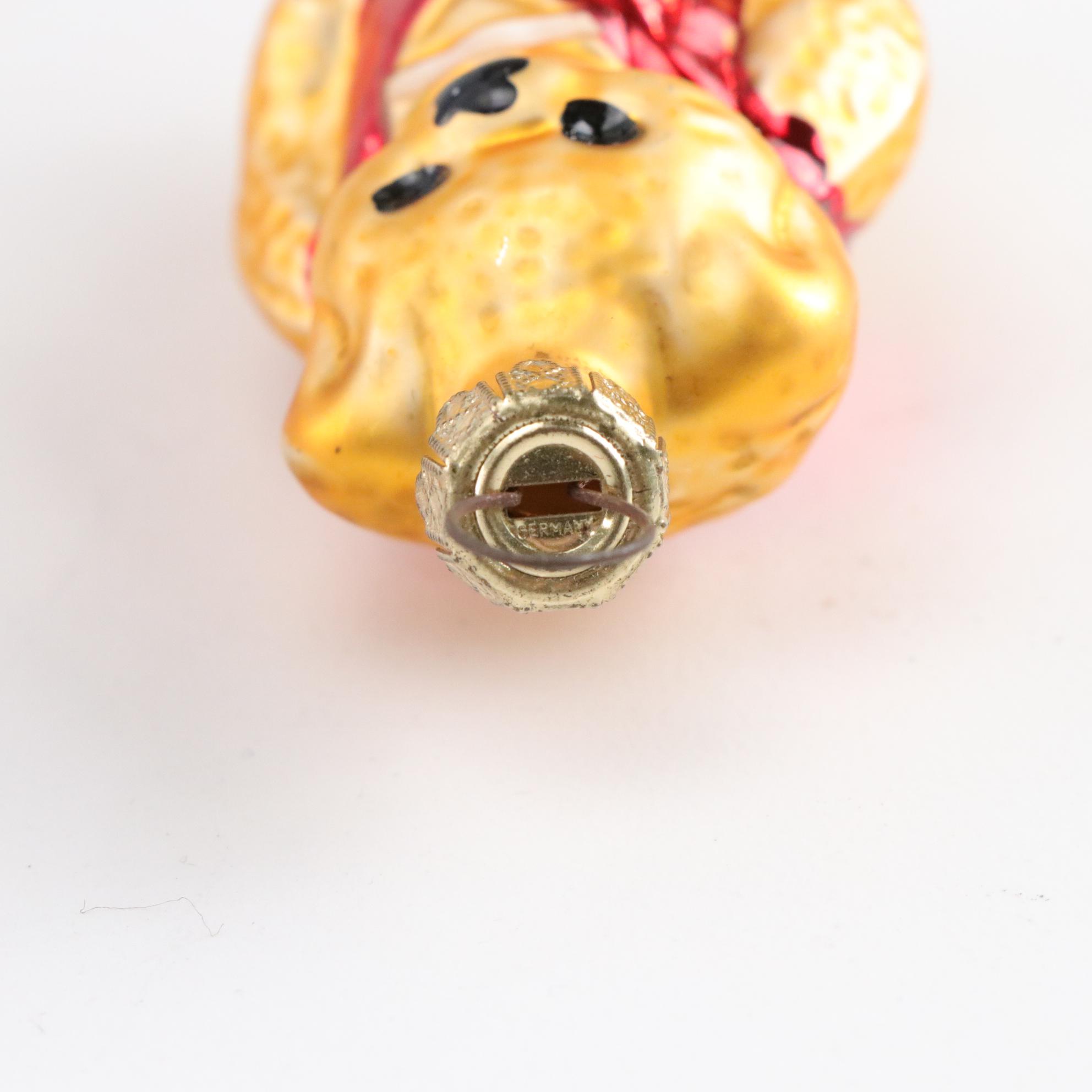 German & Italian Hand-Blown Old World Glass & Glitter Christmas Ornaments