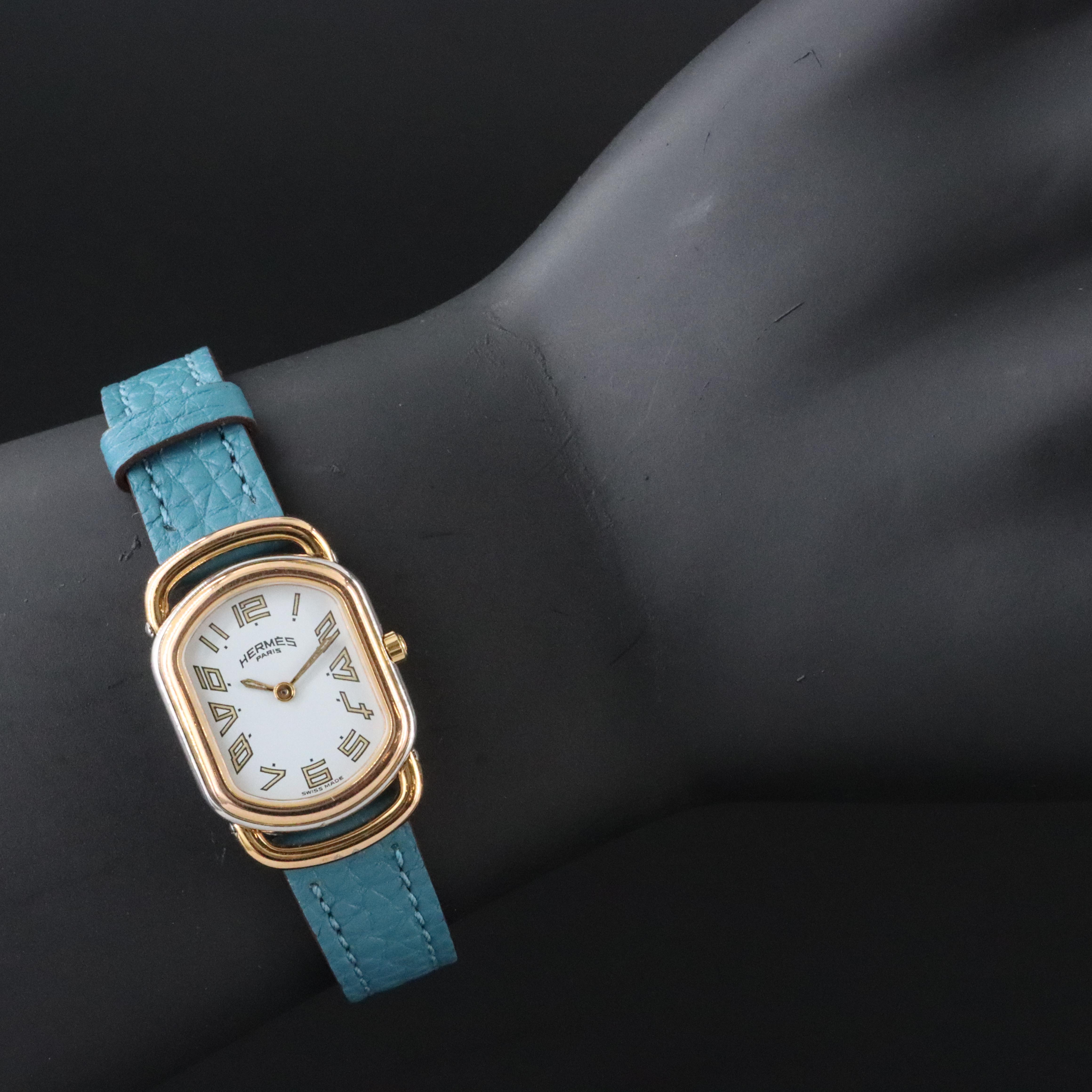 Hermés Rallye 77.03 Two Tone Quartz Watch