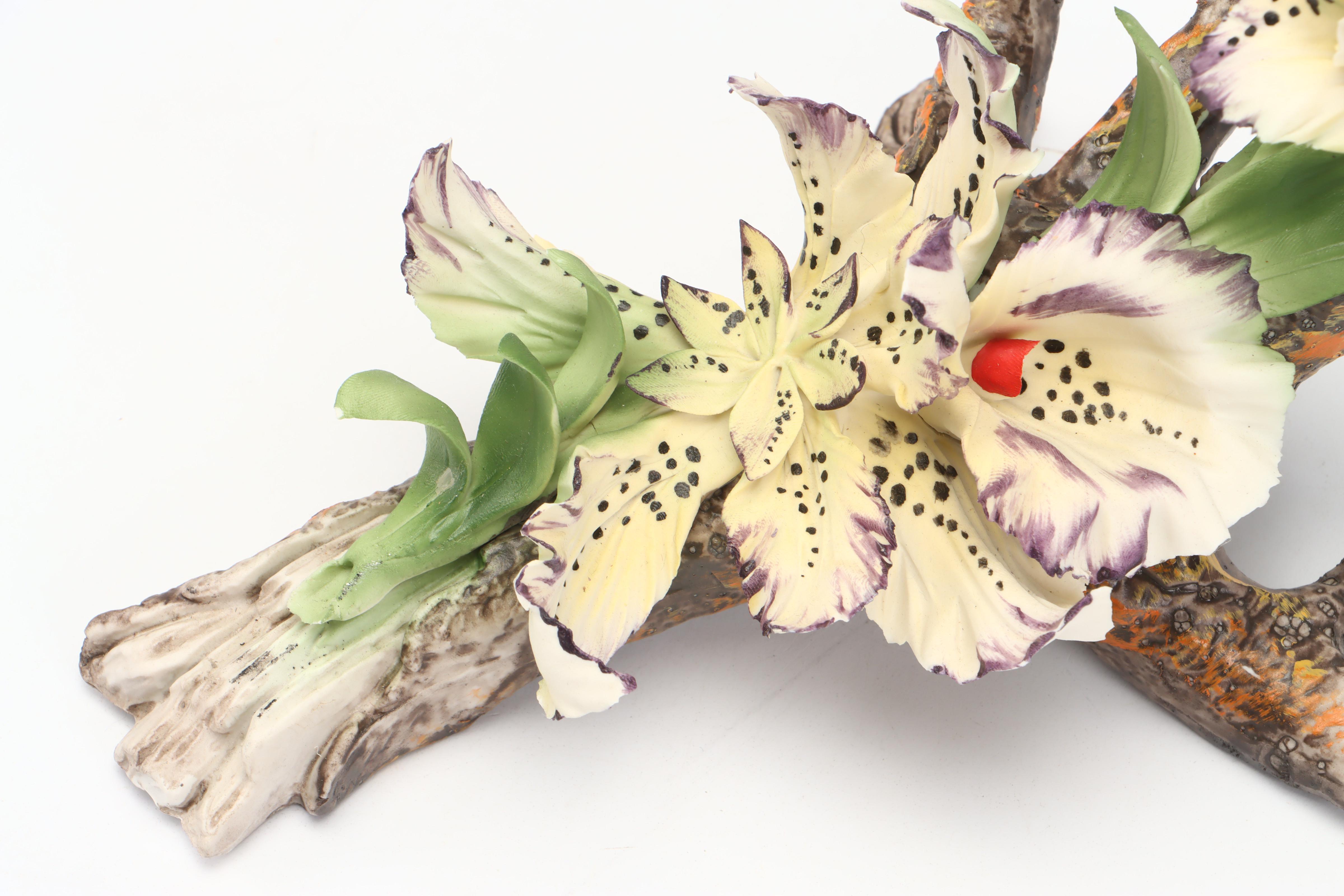 Italian Capodimonte Porcelain Flower