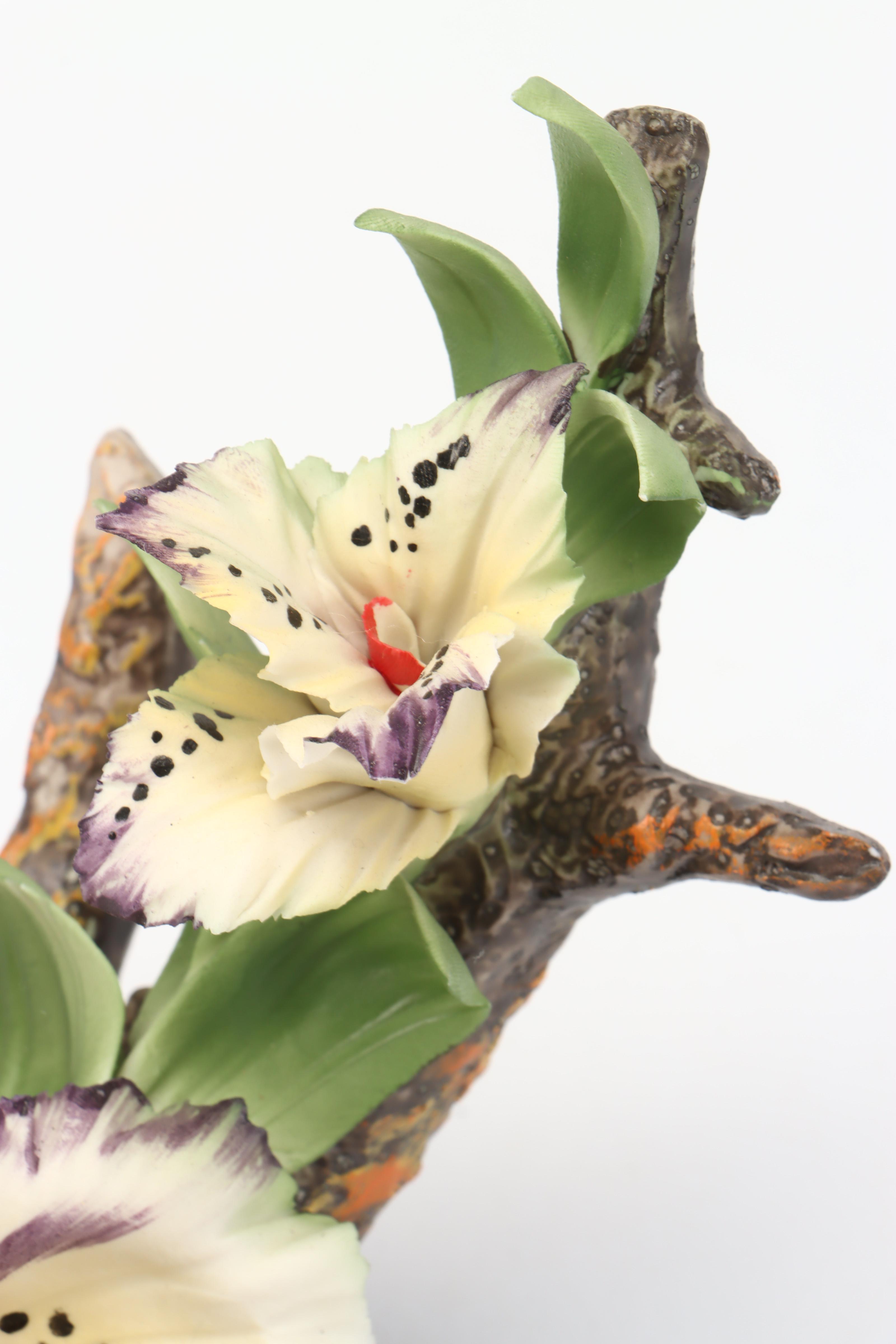Italian Capodimonte Porcelain Flower
