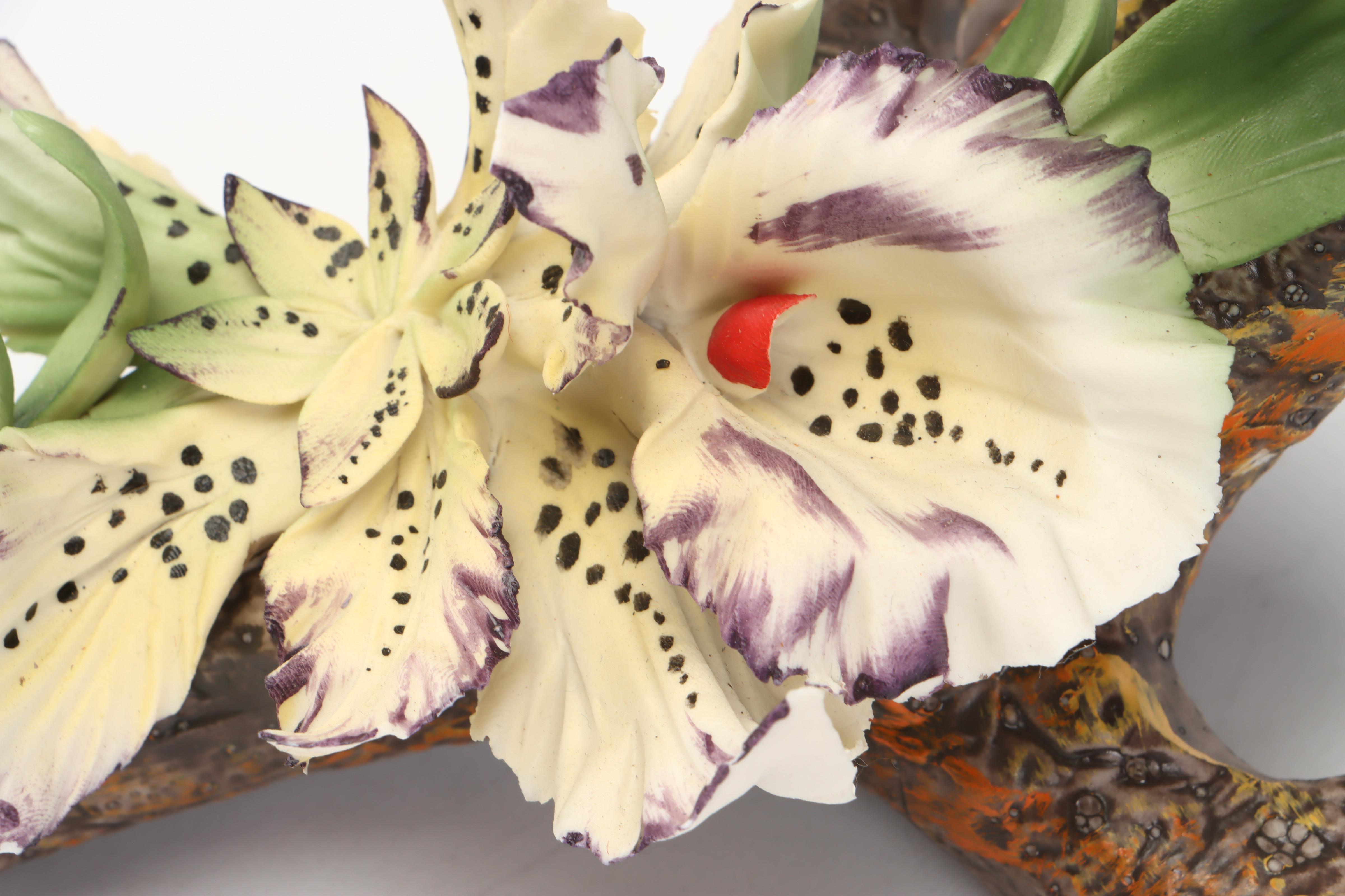 Italian Capodimonte Porcelain Flower