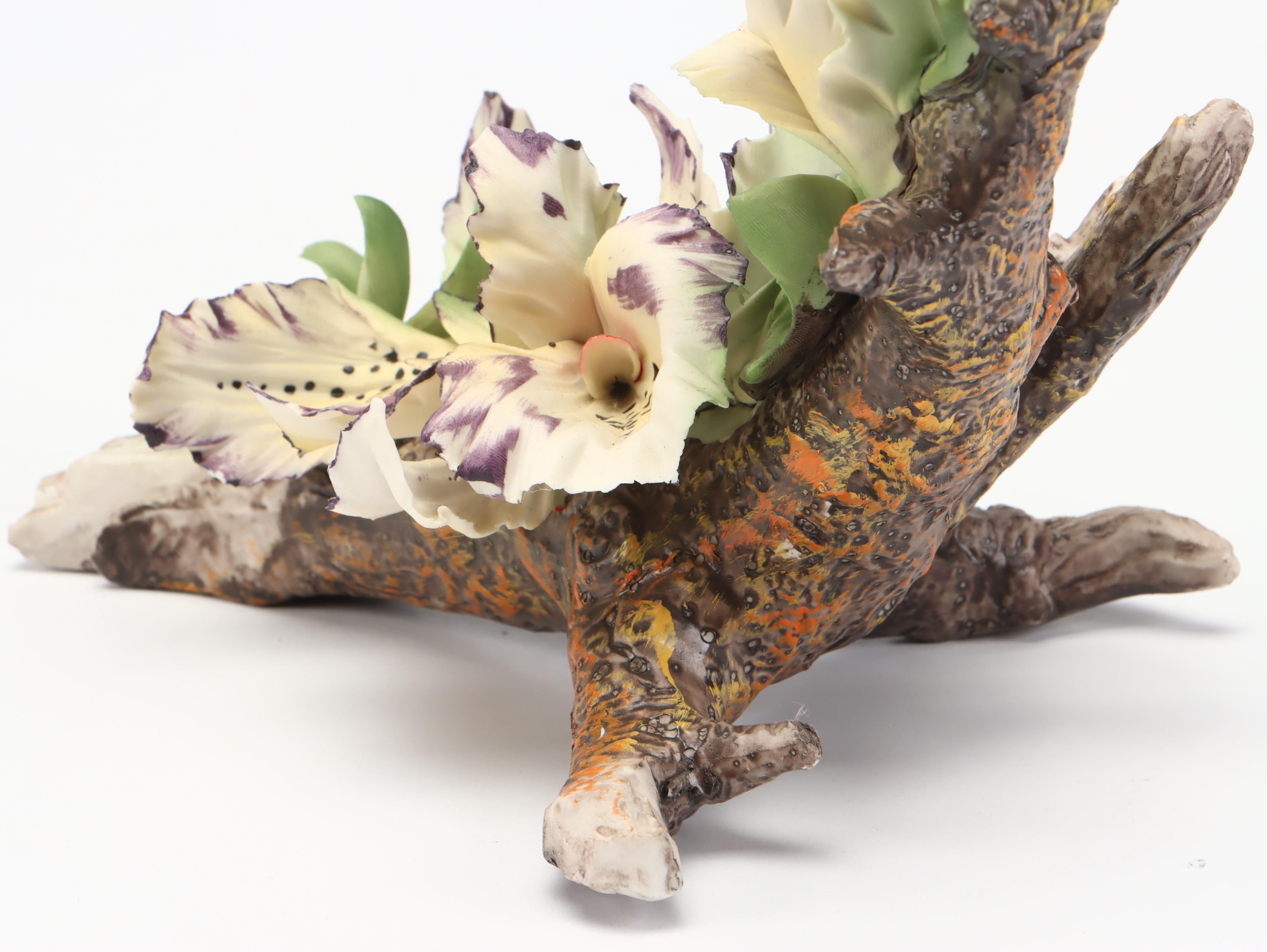 Italian Capodimonte Porcelain Flower