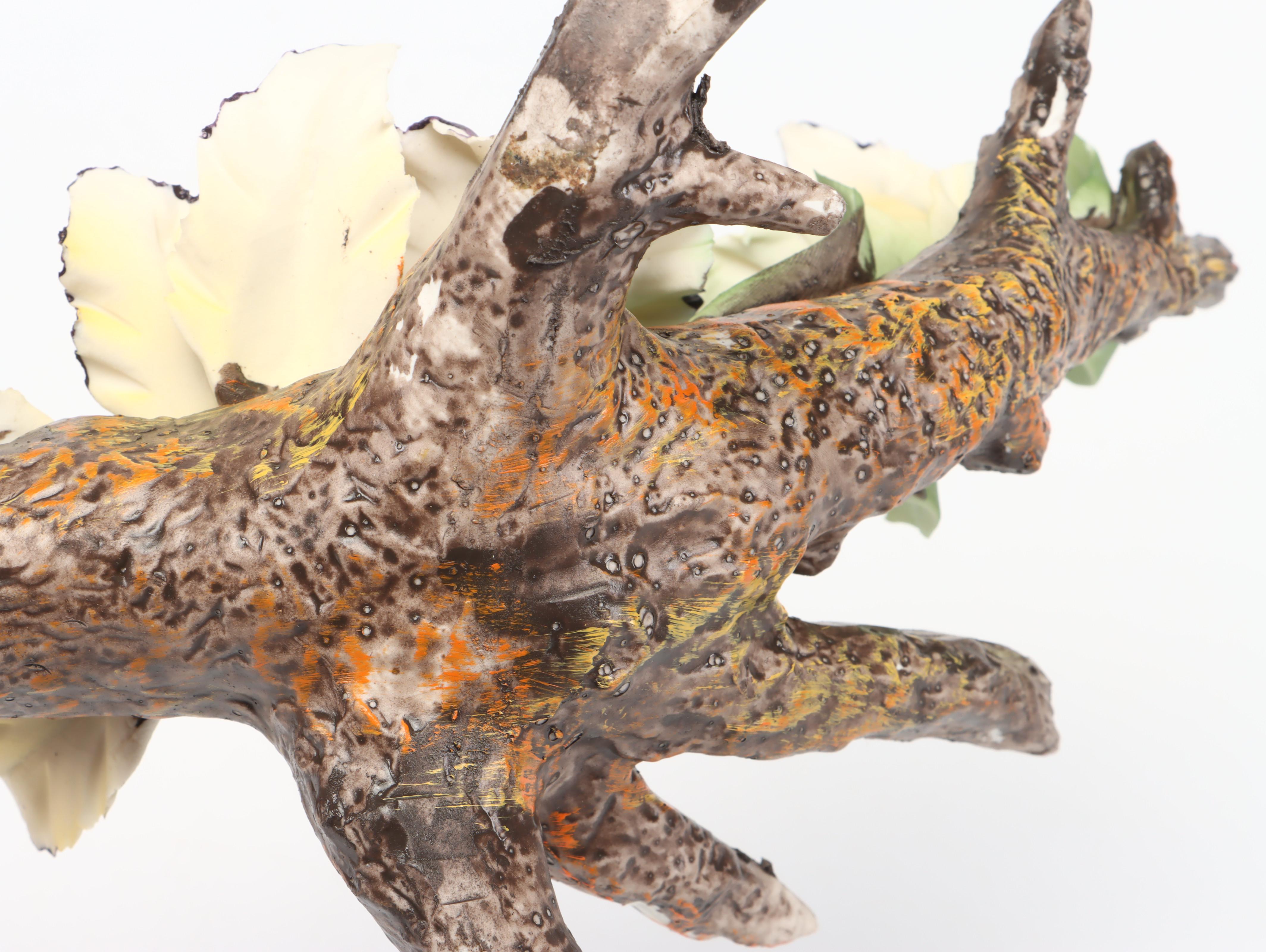 Italian Capodimonte Porcelain Flower