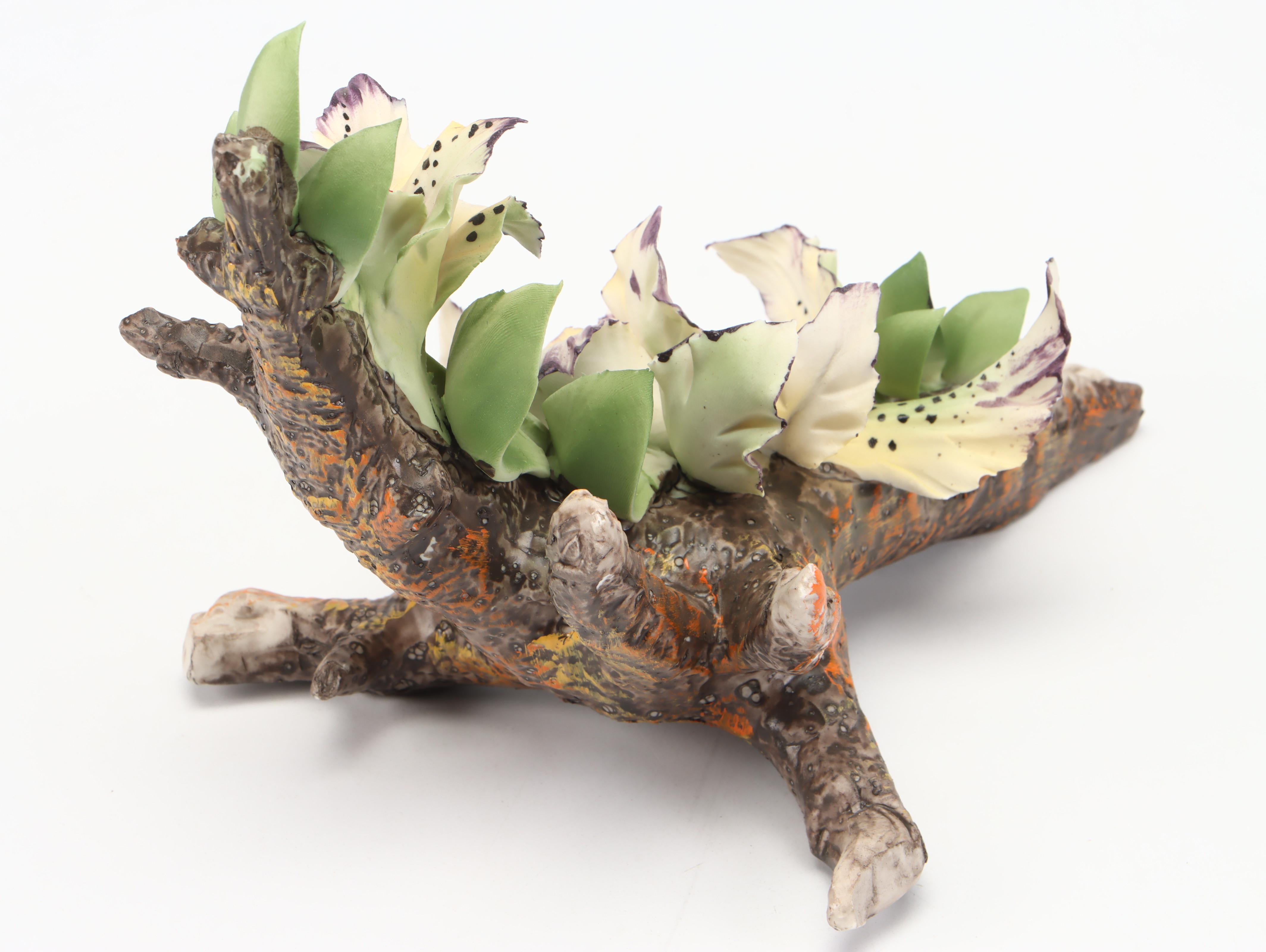 Italian Capodimonte Porcelain Flower