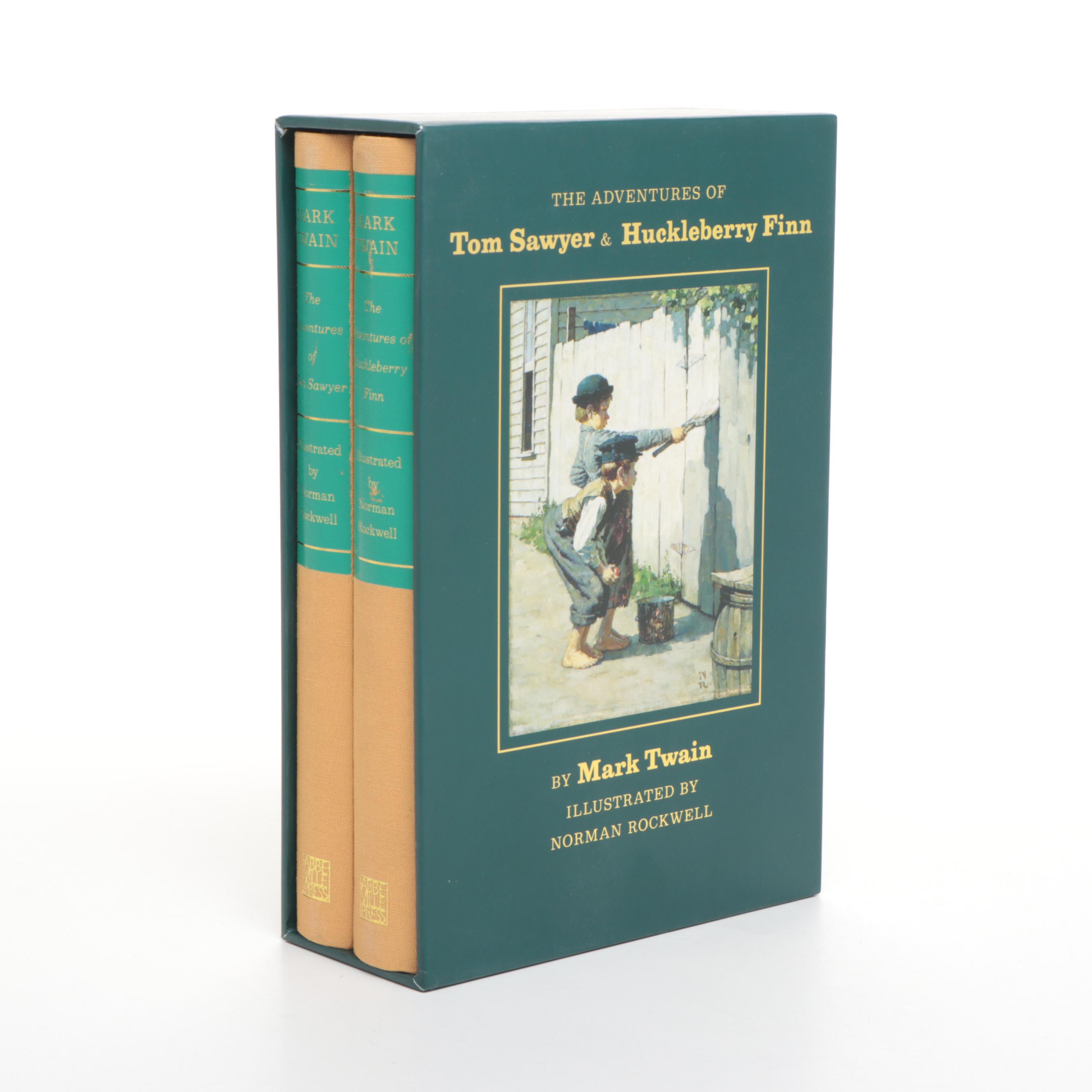 Norman Rockwell Illustrated "Tom Sawyer and Huckleberry Finn" Box Set, 2015