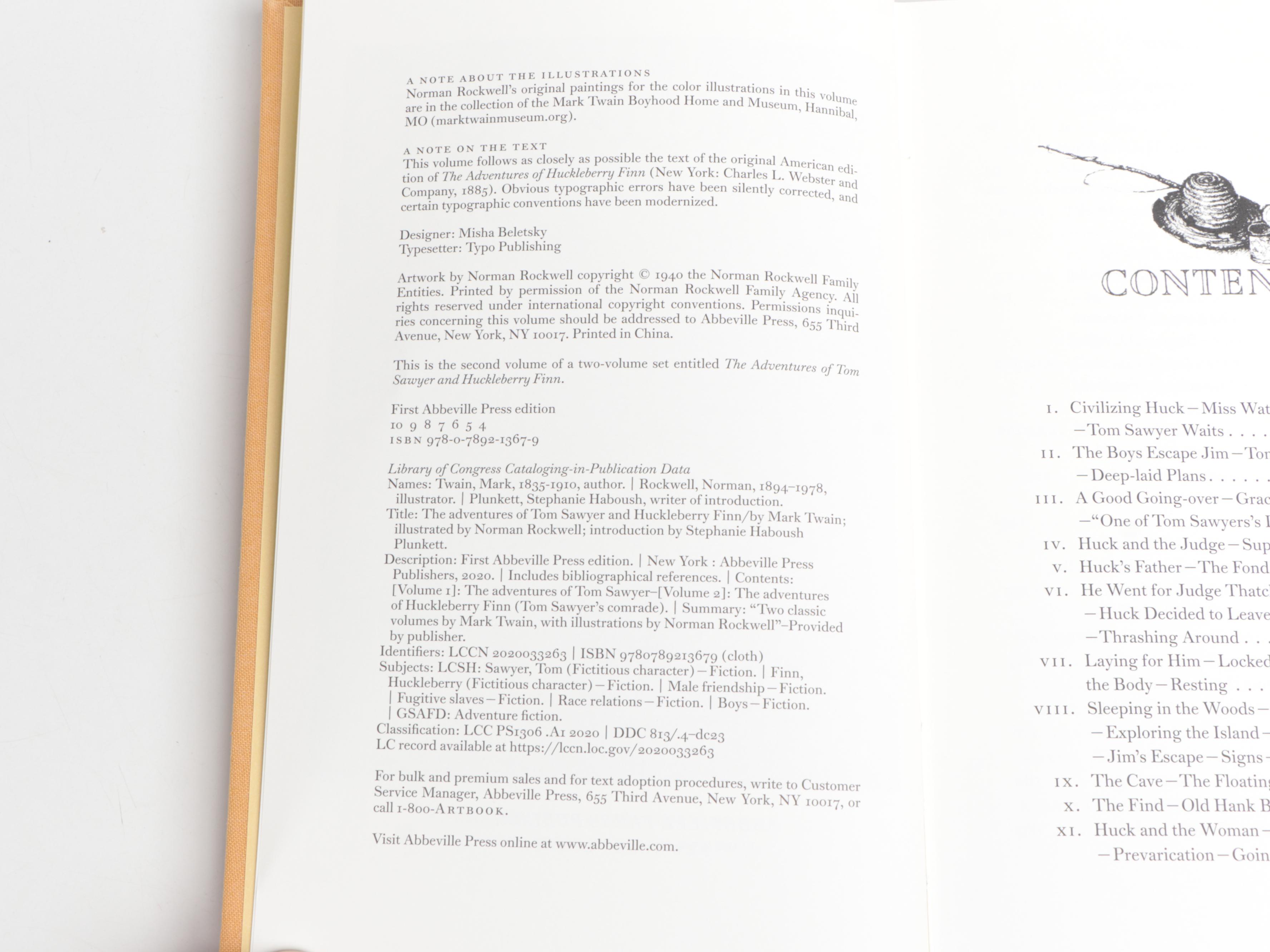 Norman Rockwell Illustrated "Tom Sawyer and Huckleberry Finn" Box Set, 2015