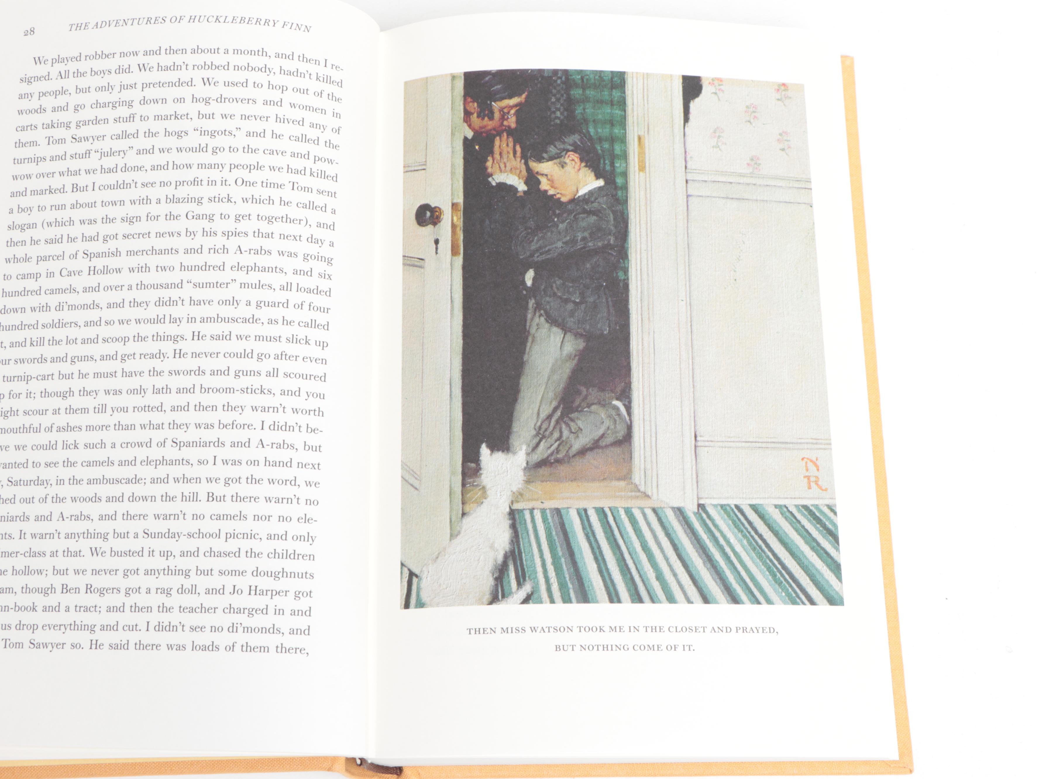 Norman Rockwell Illustrated "Tom Sawyer and Huckleberry Finn" Box Set, 2015