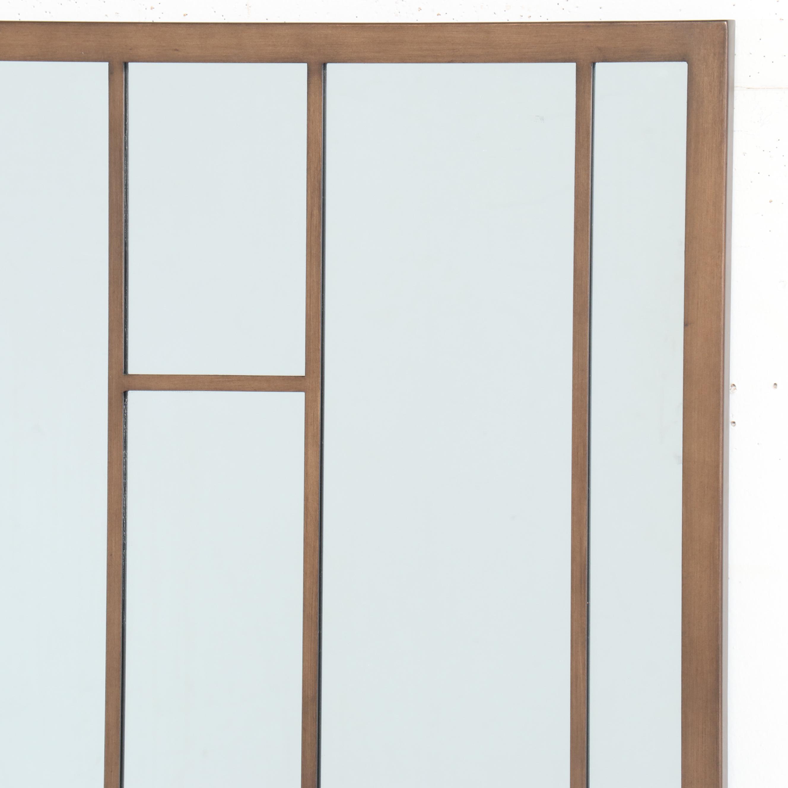 Universal Furniture Rectangular Bronze Tone Mirror