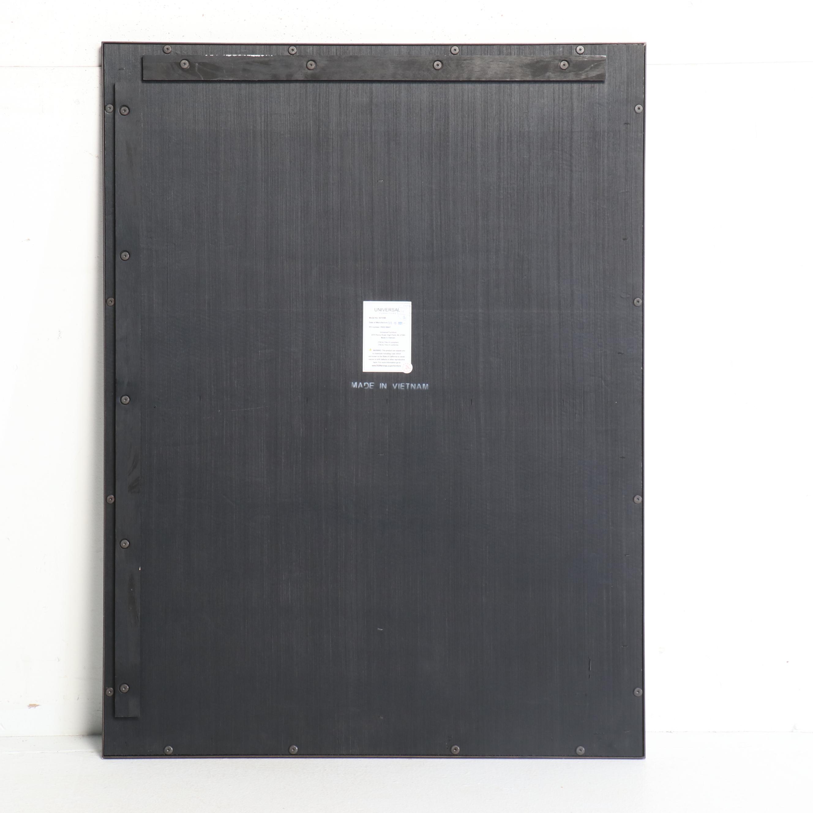 Universal Furniture Rectangular Bronze Tone Mirror