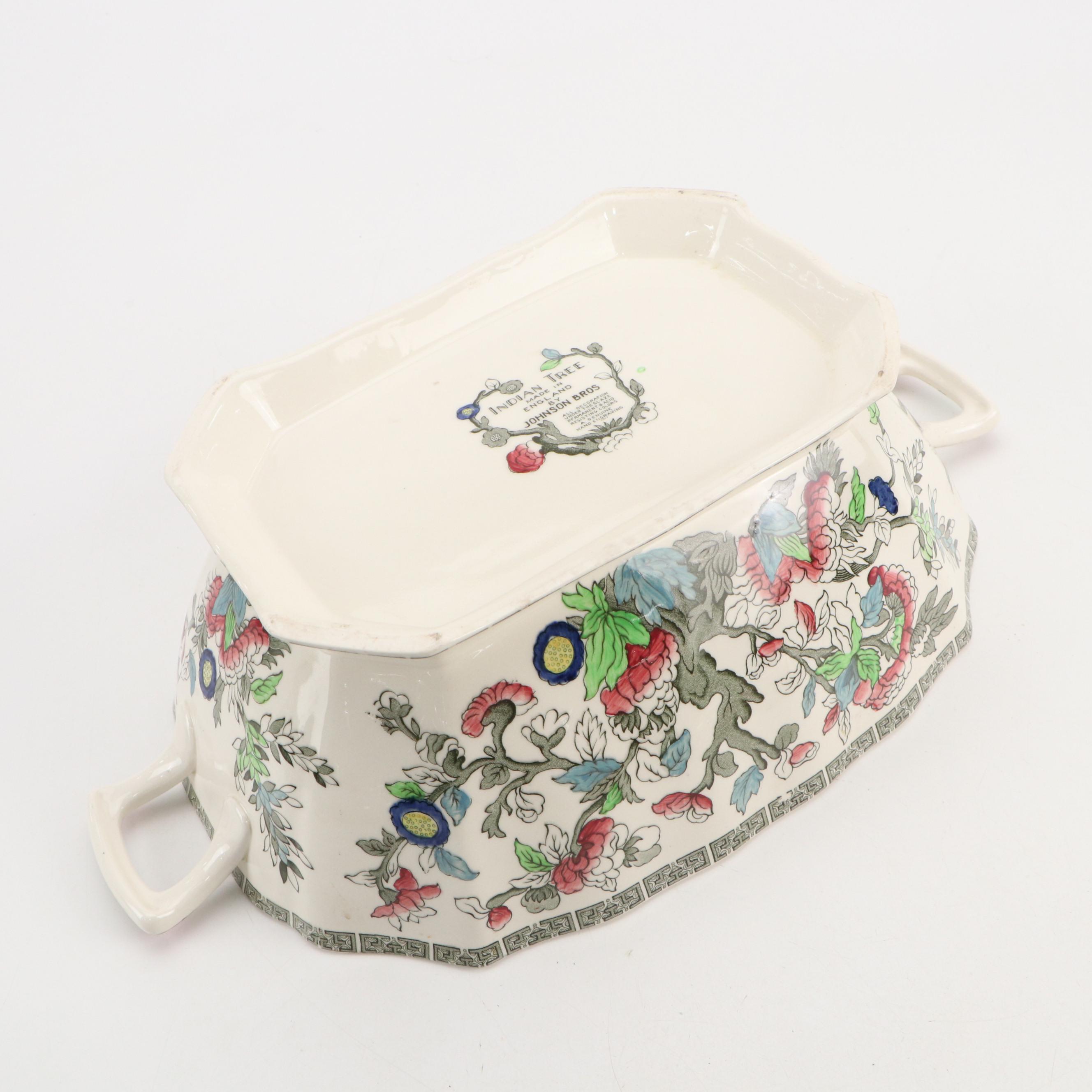 Johnson Bros "Indian Tree" Ironstone Soup Tureen
