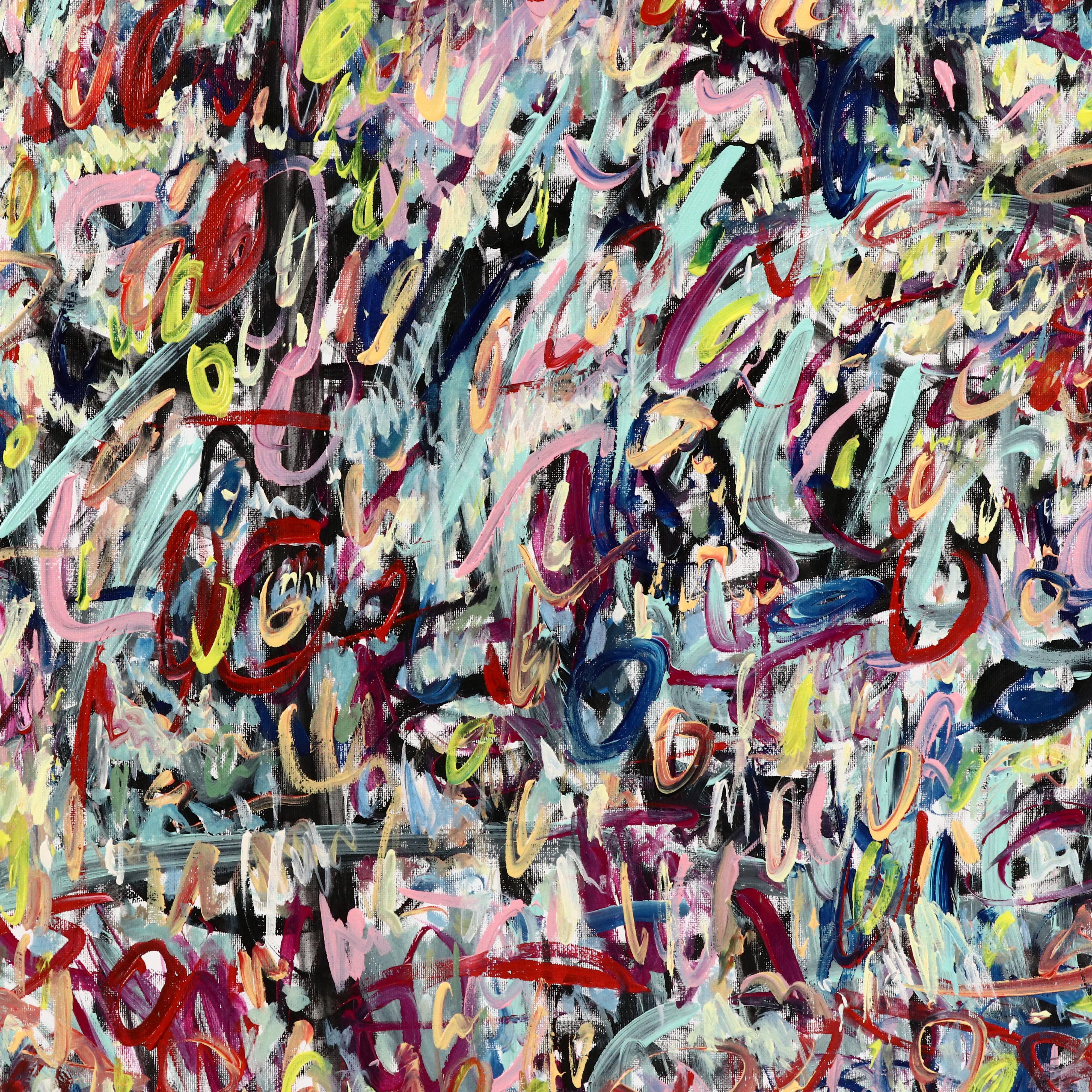 Saul Gefen Abstract Acrylic Painting, 2025