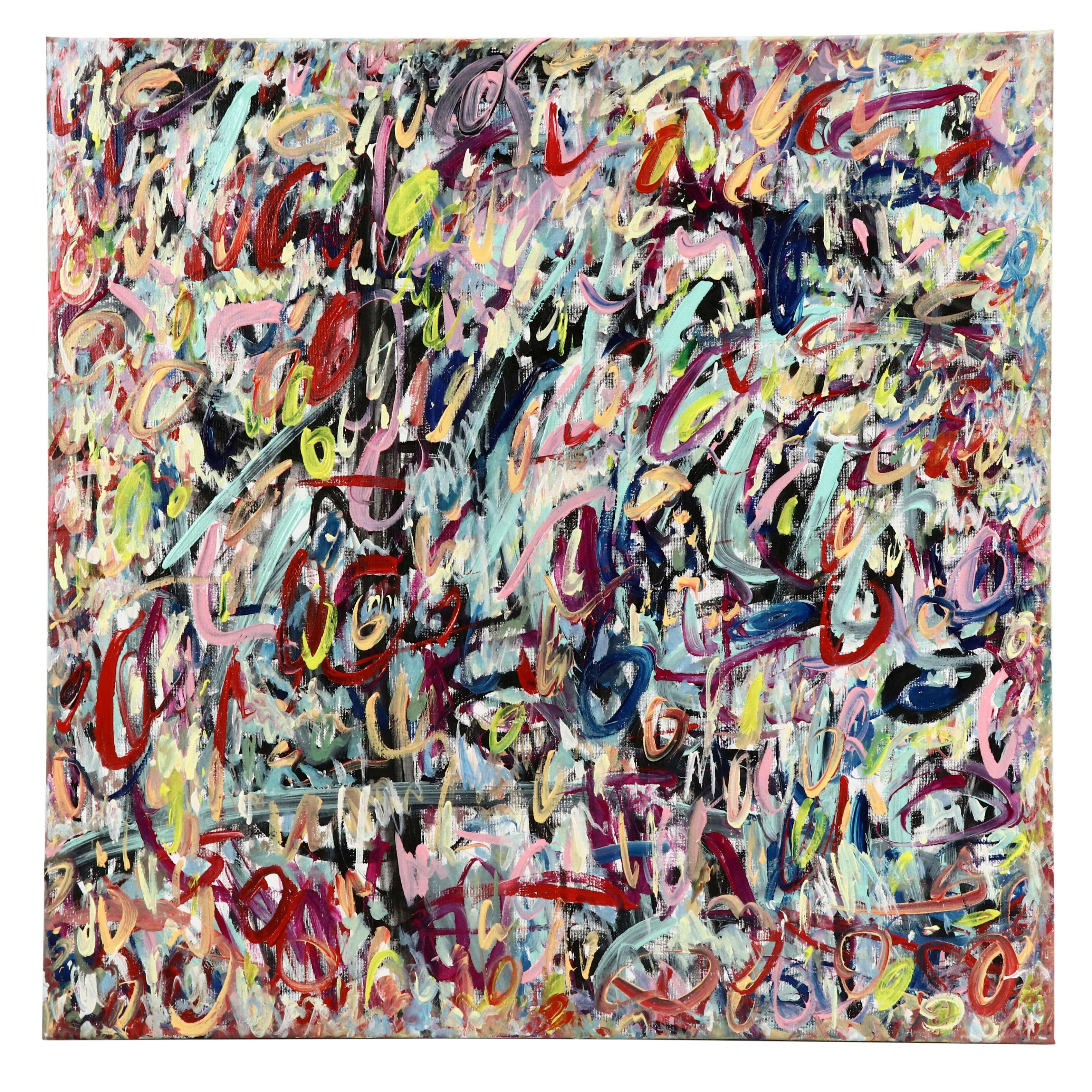 Saul Gefen Abstract Acrylic Painting, 2025