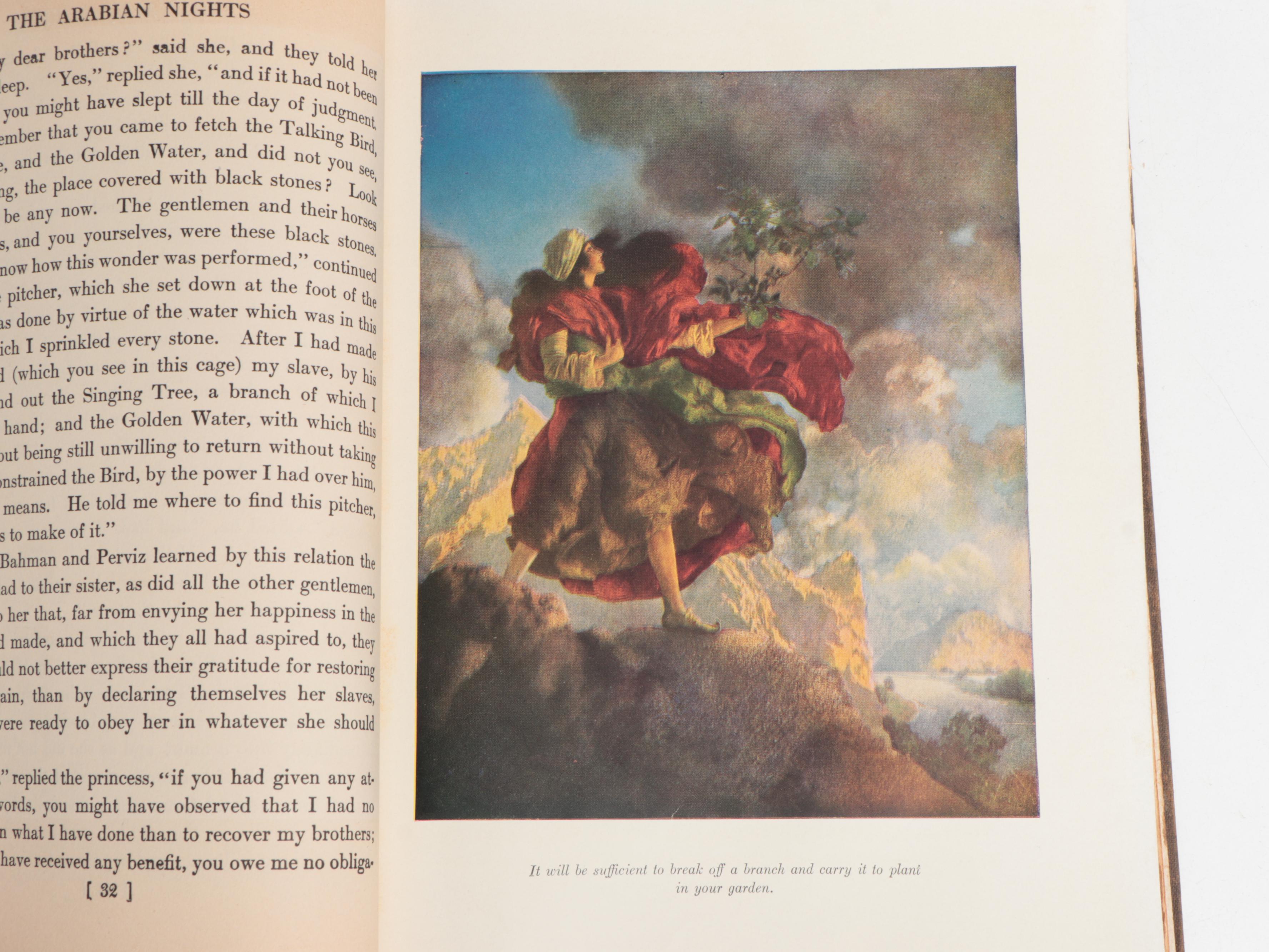 Maxfield Parrish Illustrated "The Arabian Nights" Edited by Wiggin and Smith