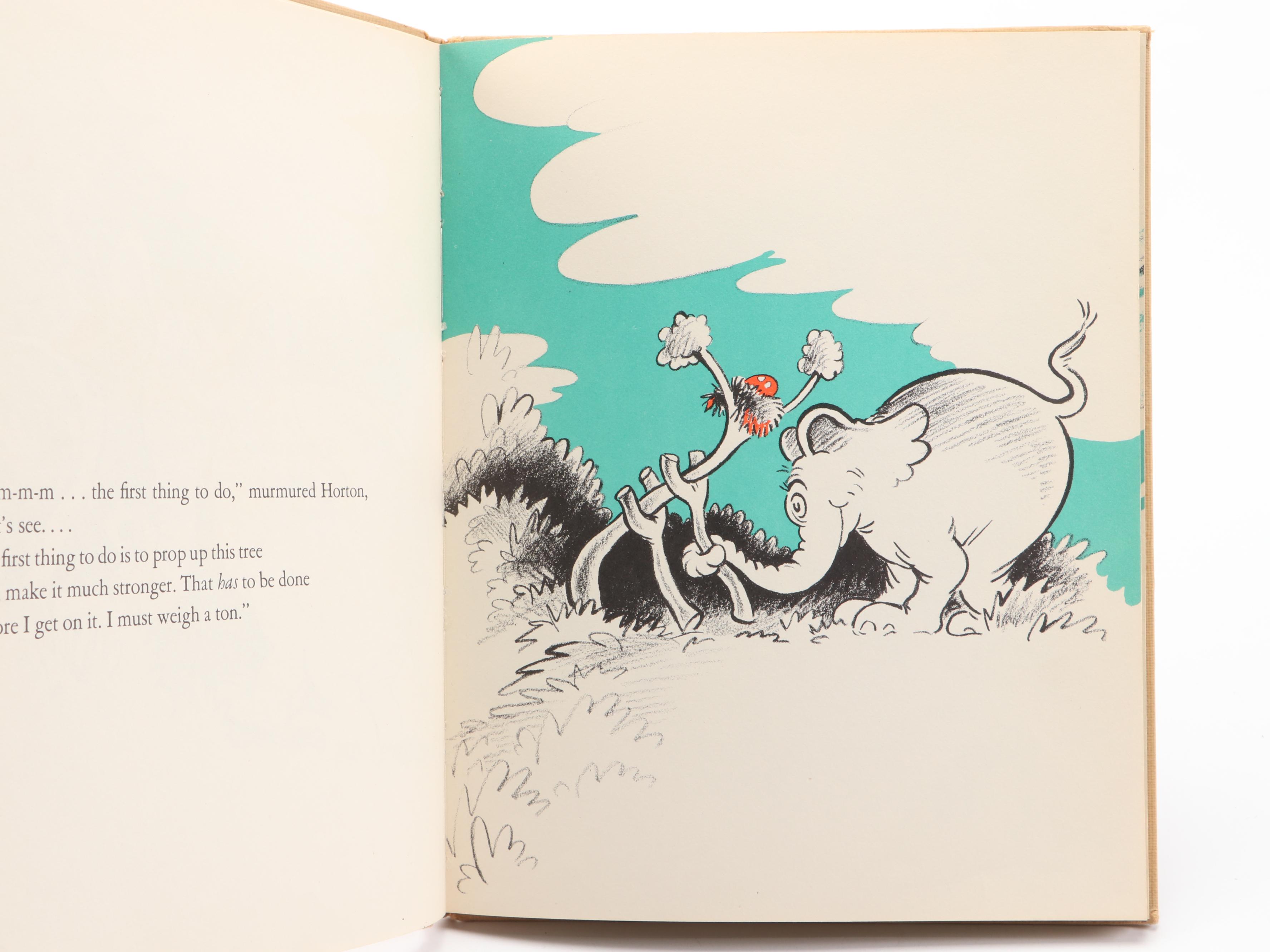Illustrated "Horton Hatches the Egg" by Dr. Seuss, 1940