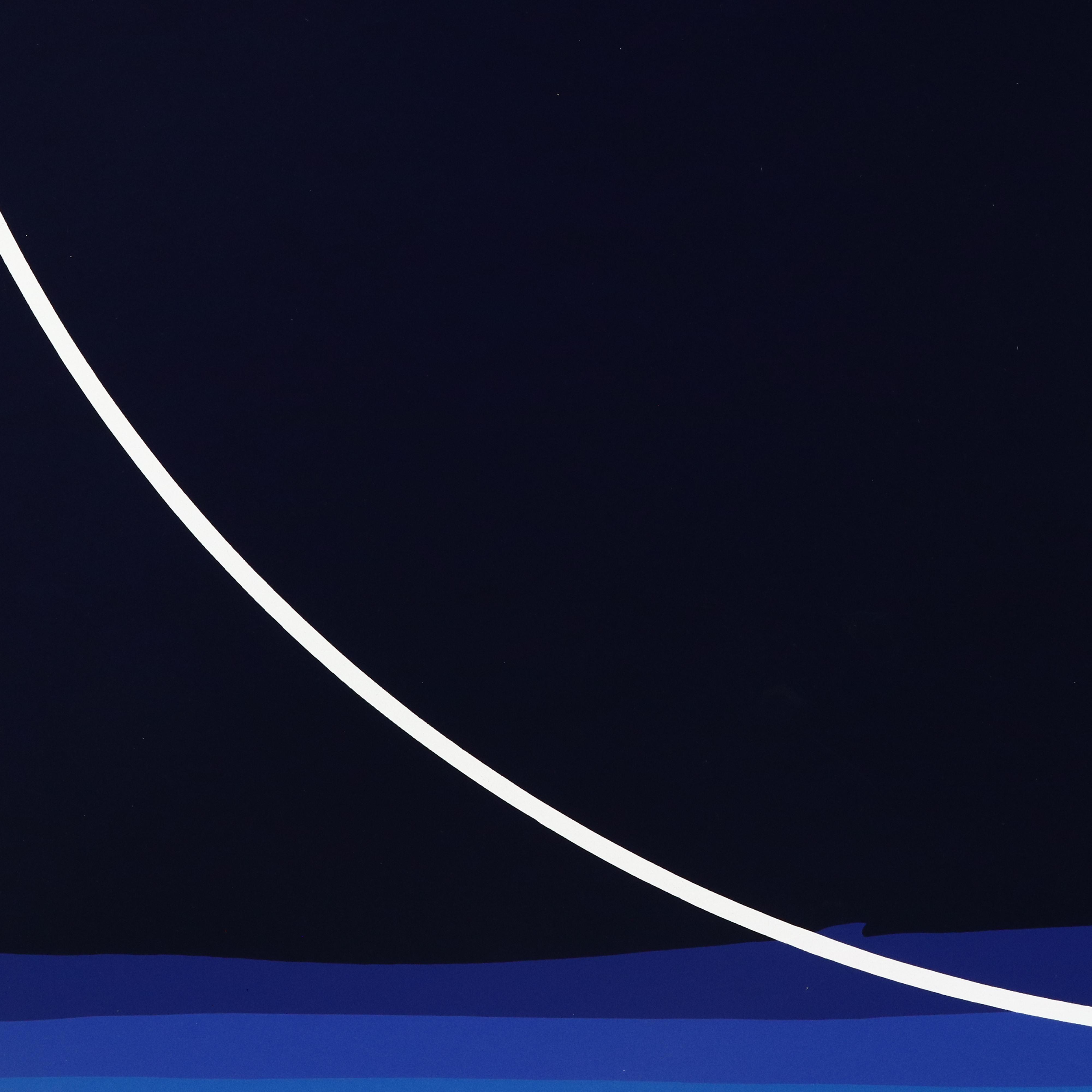 Thomas Whelan Benton Abstract Serigraph "White Cap," 1979