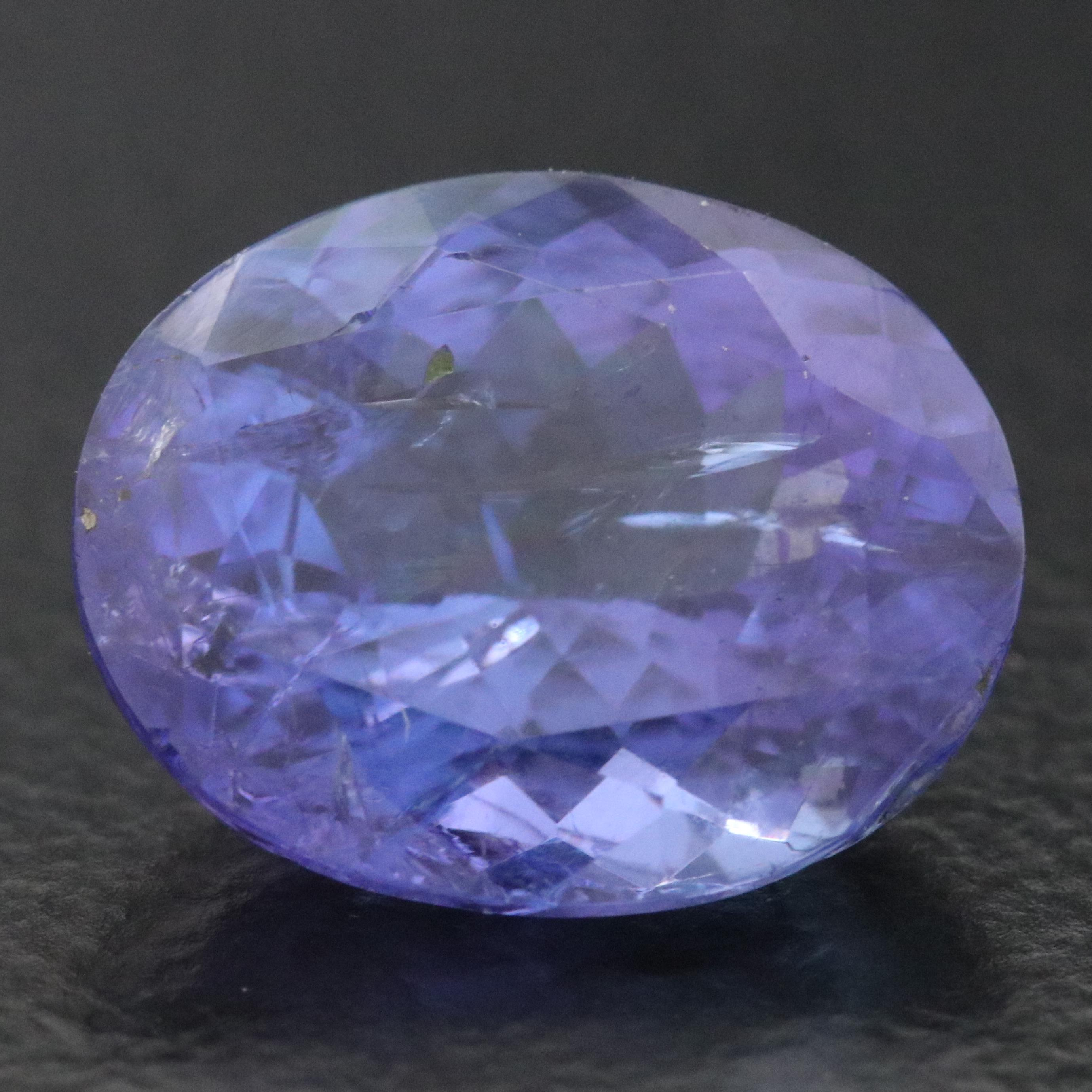 Loose 3.97 CT Tanzanite with IGI Report