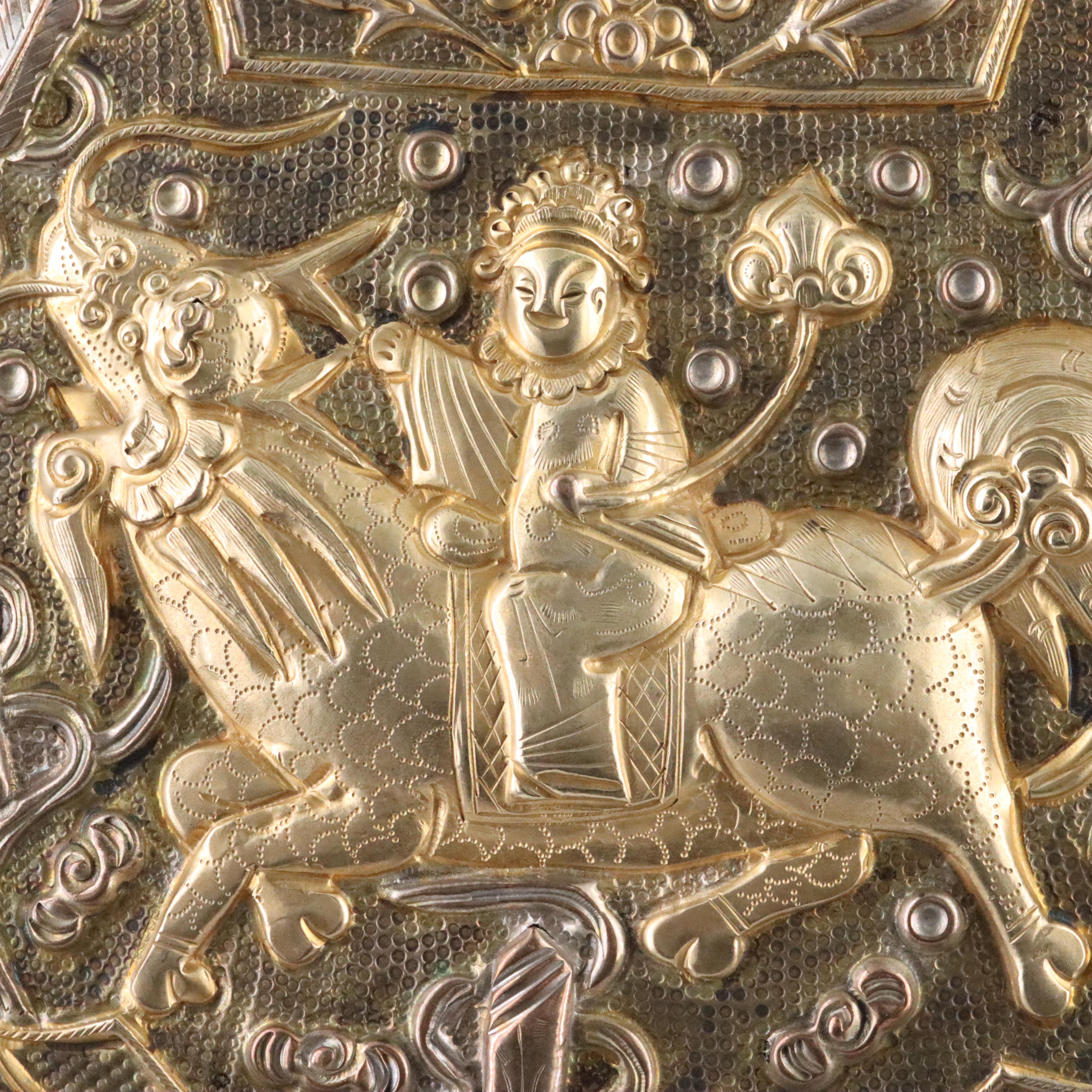 Chinese Mythological Qilin Lock Charm Necklace