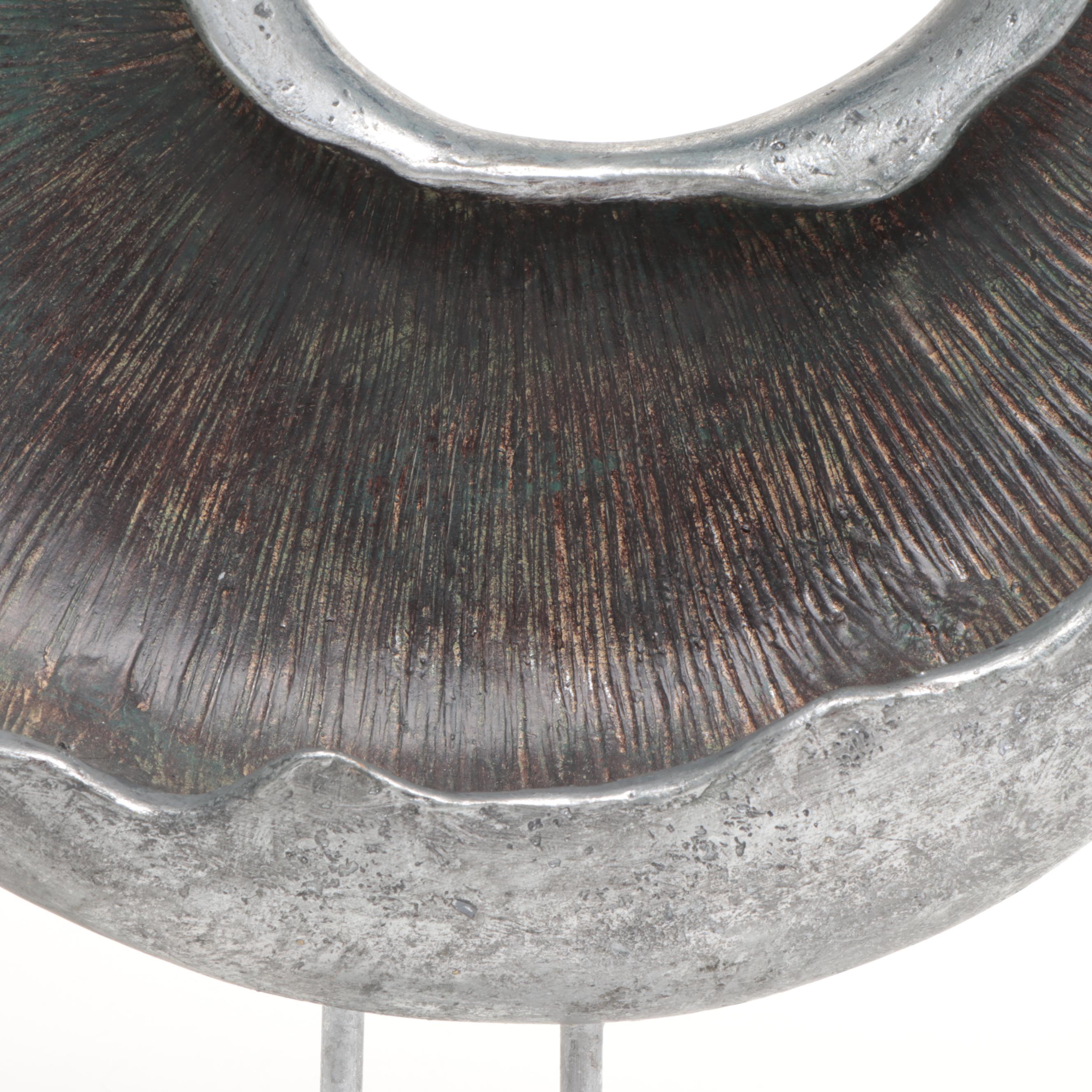 Billy Moon For Uttermost Isha Resin and Acrylic Silver Bird