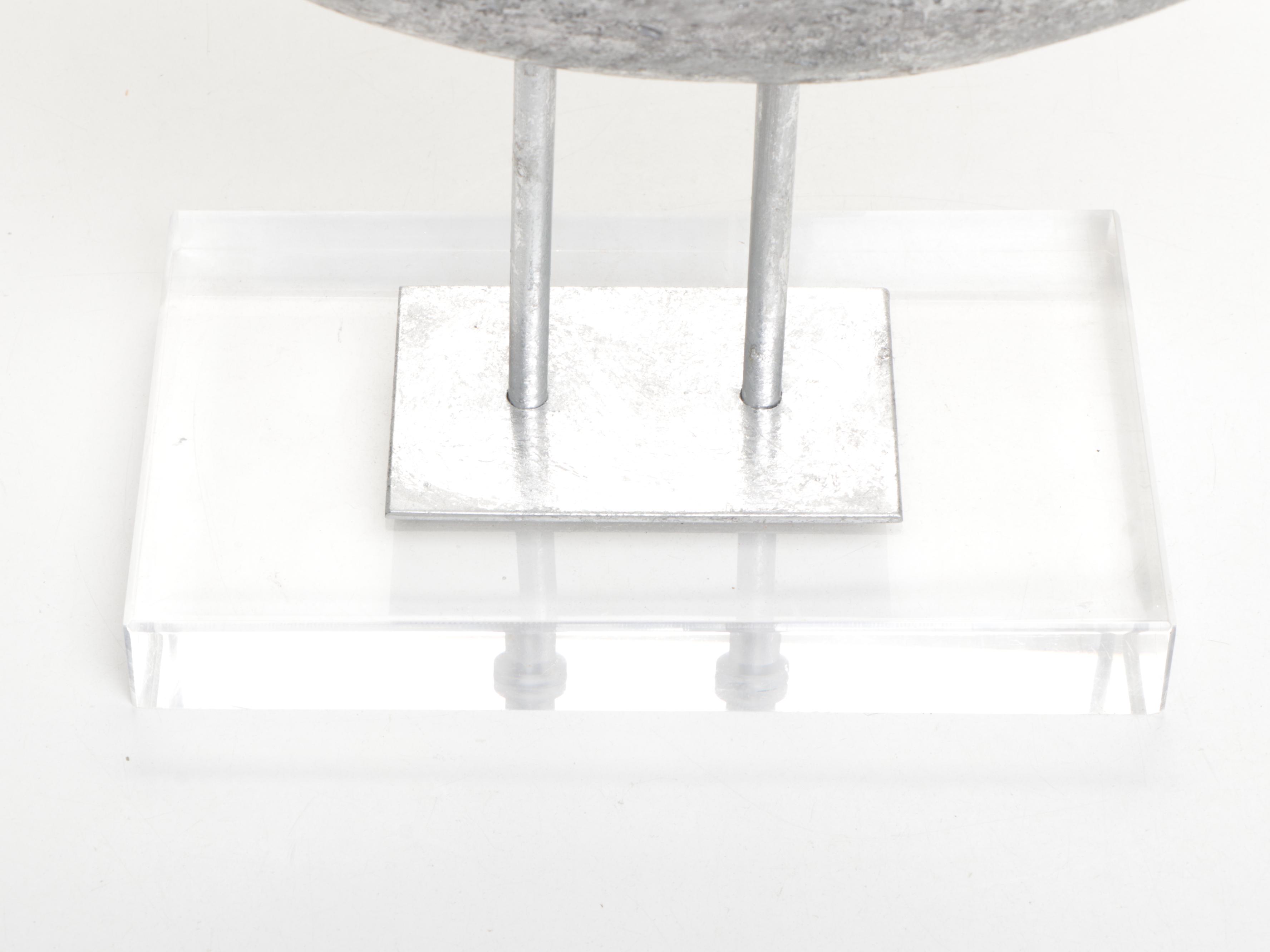 Billy Moon For Uttermost Isha Resin and Acrylic Silver Bird