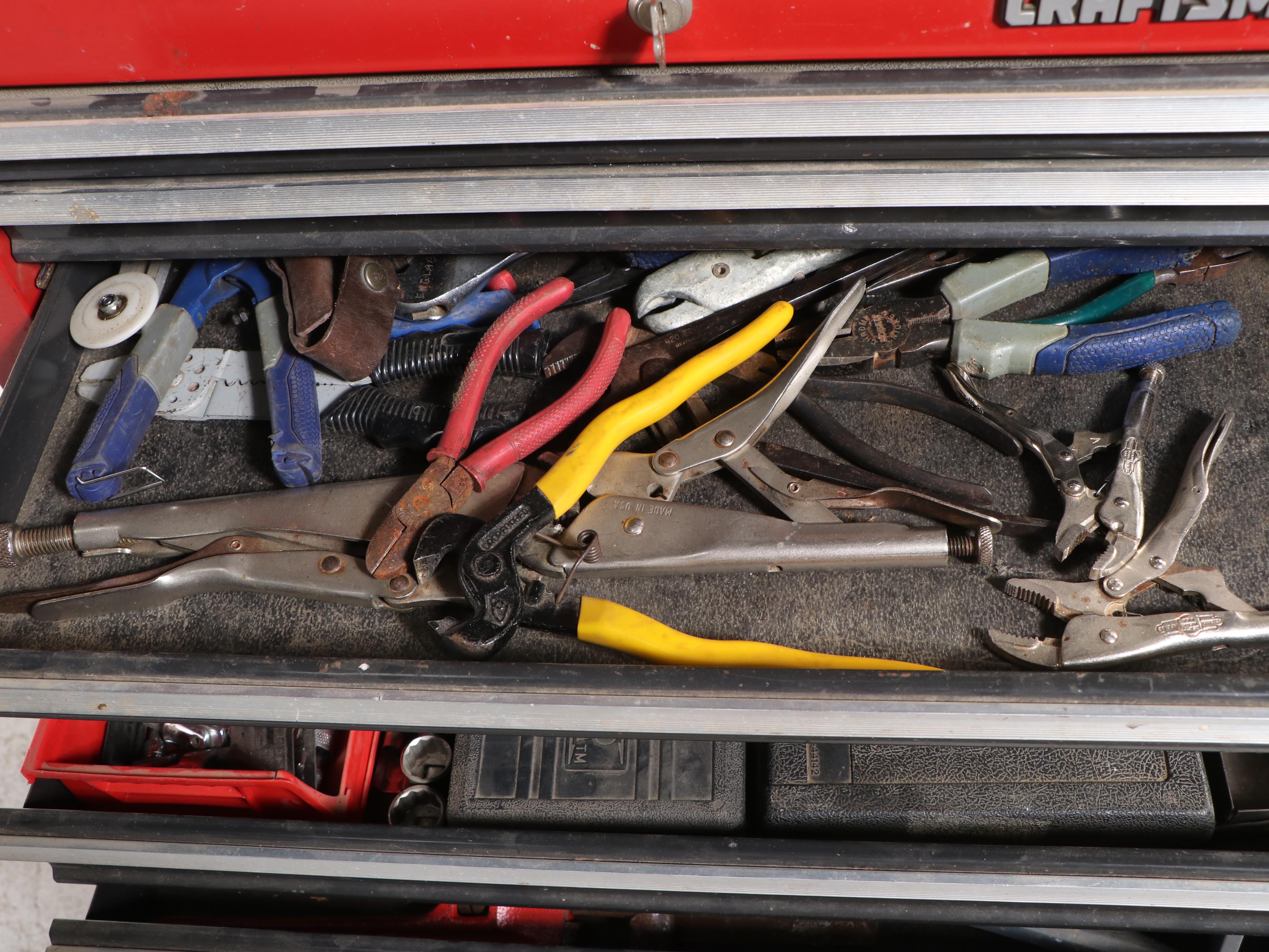 Craftsman Tool Chest, Pelican Hardshell Gun Case, AutoTrend Creeper, Hand Tools