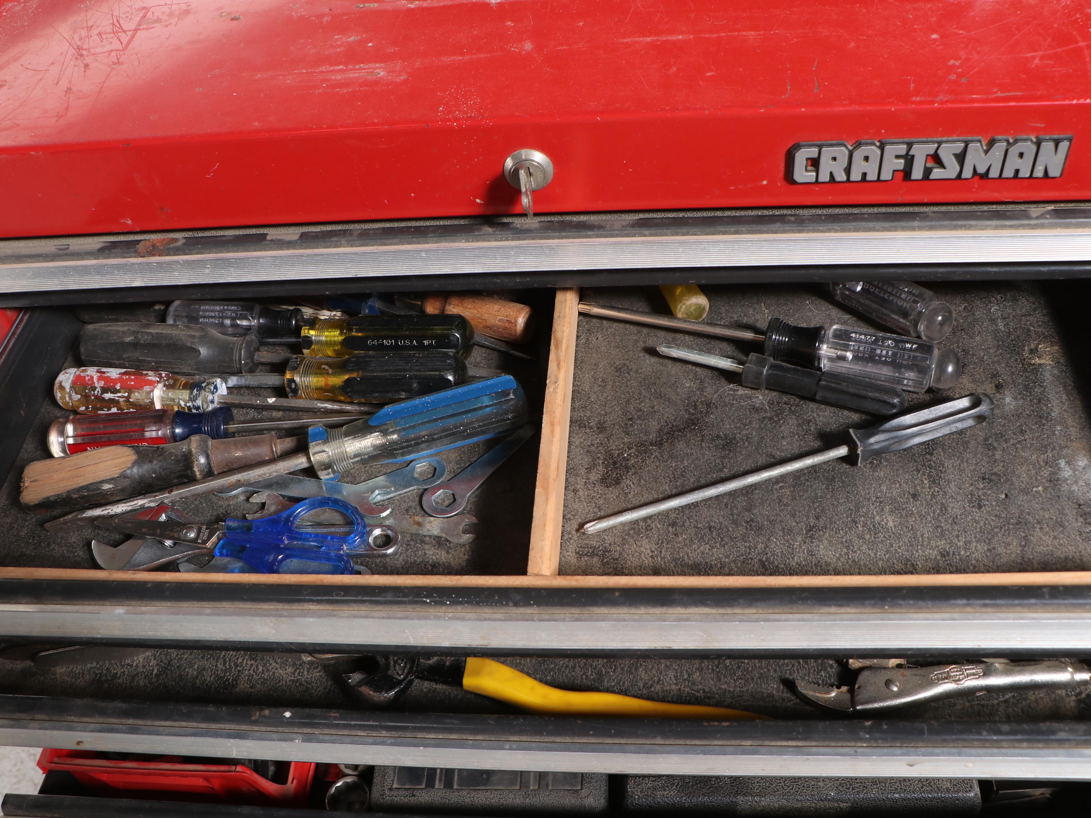Craftsman Tool Chest, Pelican Hardshell Gun Case, AutoTrend Creeper, Hand Tools