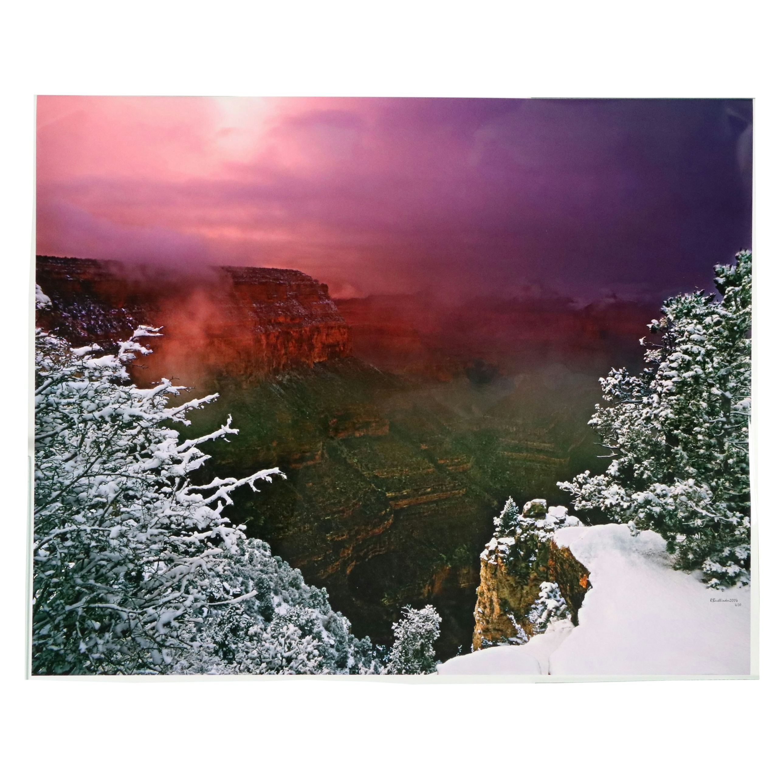 Richard Buchbinder Digital Chromogenic Print "Grand Canyon Winter," 2004