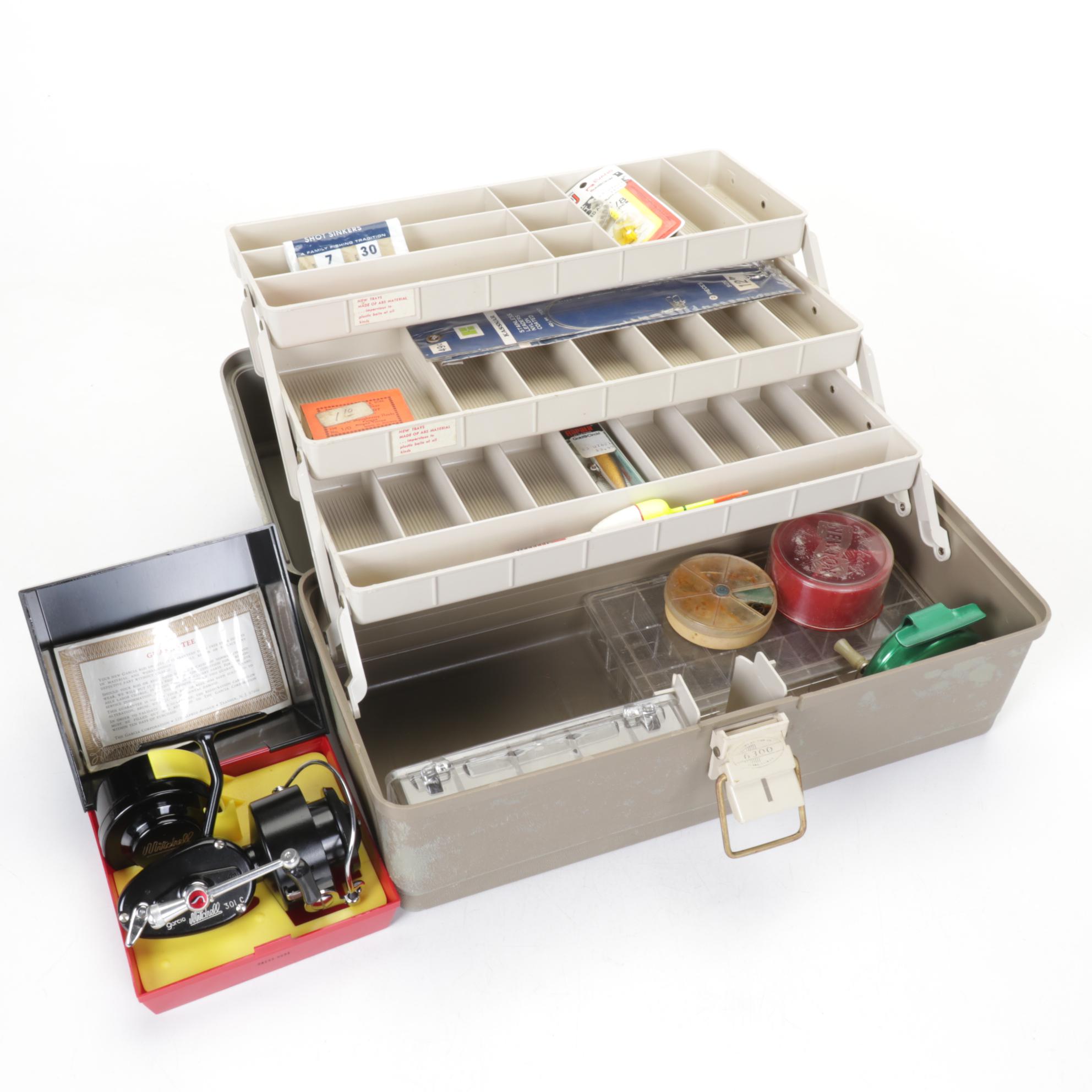 Plano Fold-Out Tackle Box with Fishing Lures, Hooks, Leaders and More