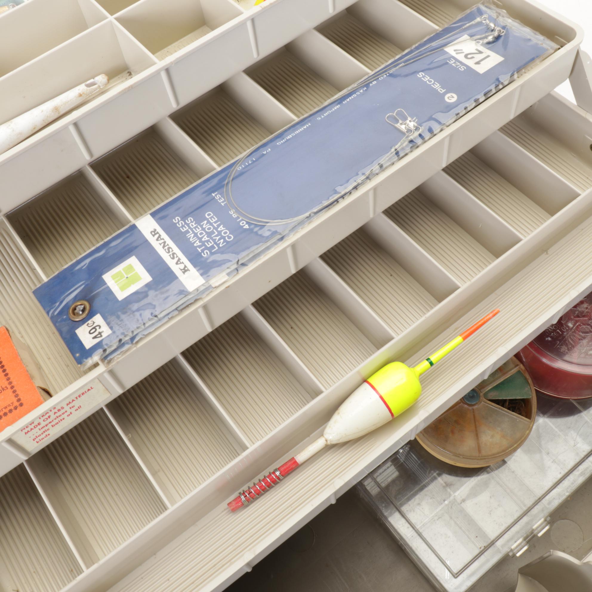 Plano Fold-Out Tackle Box with Fishing Lures, Hooks, Leaders and More