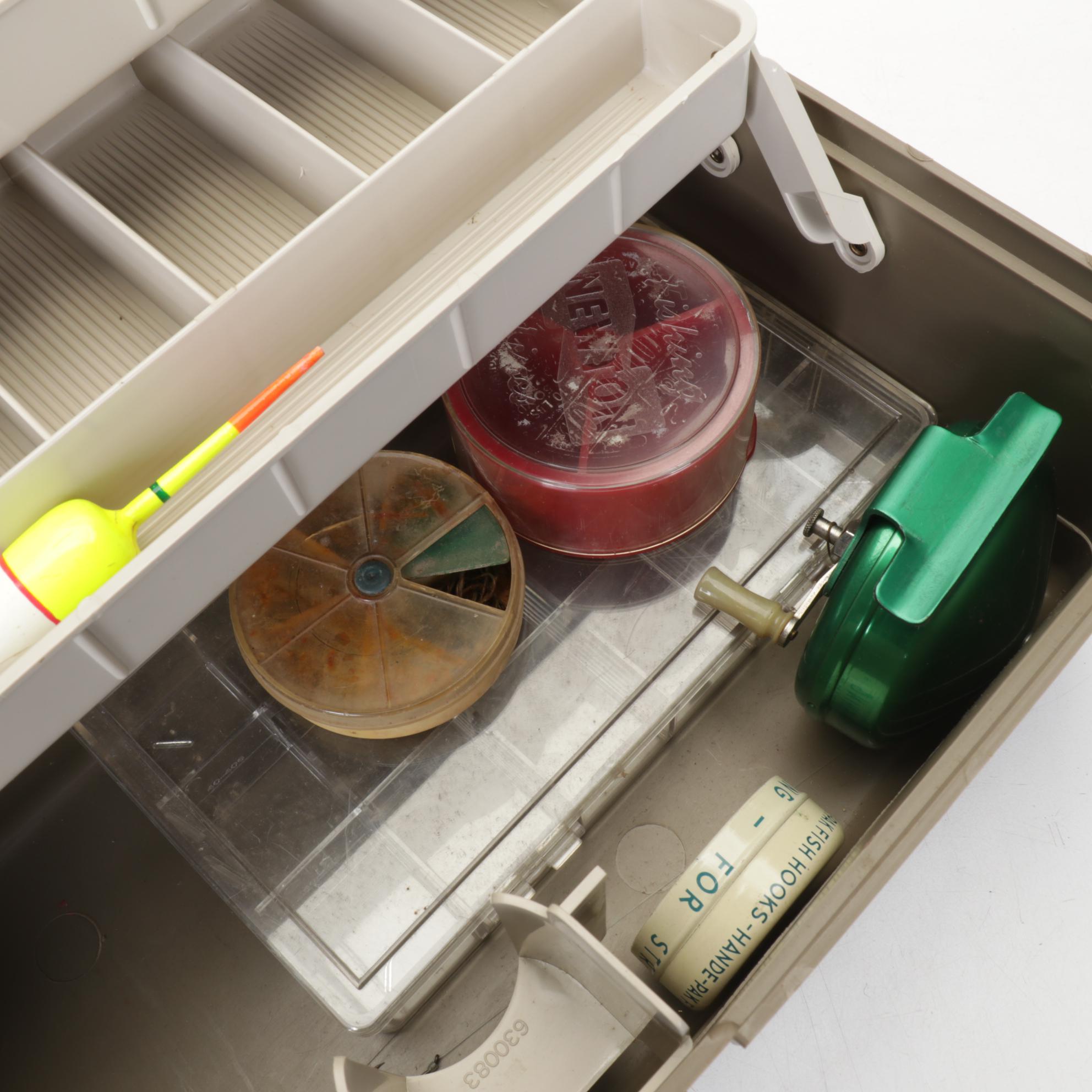 Plano Fold-Out Tackle Box with Fishing Lures, Hooks, Leaders and More