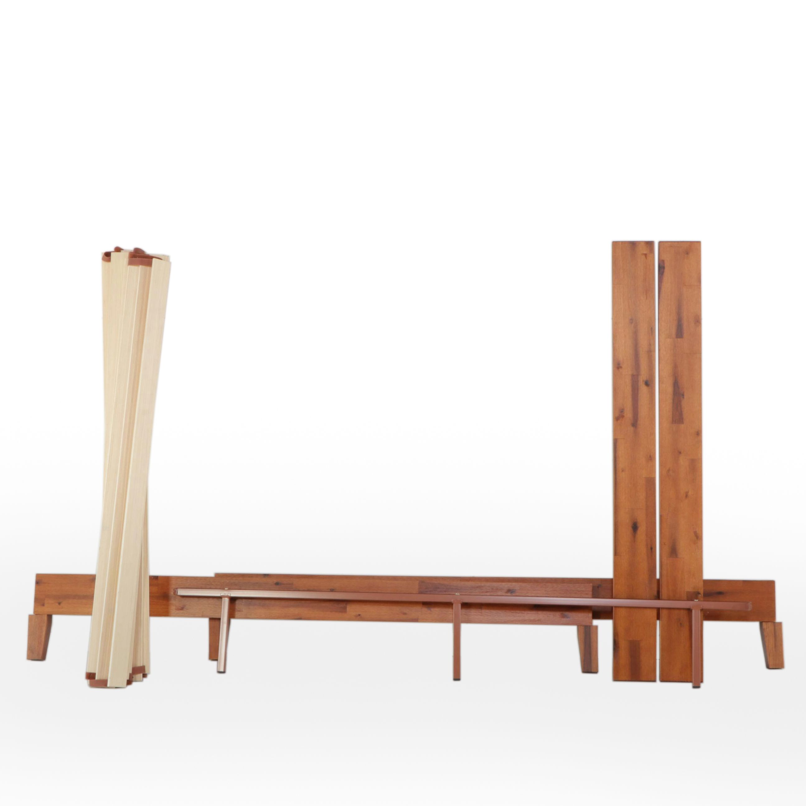 Danish Modern Style Wooden Bed Frame