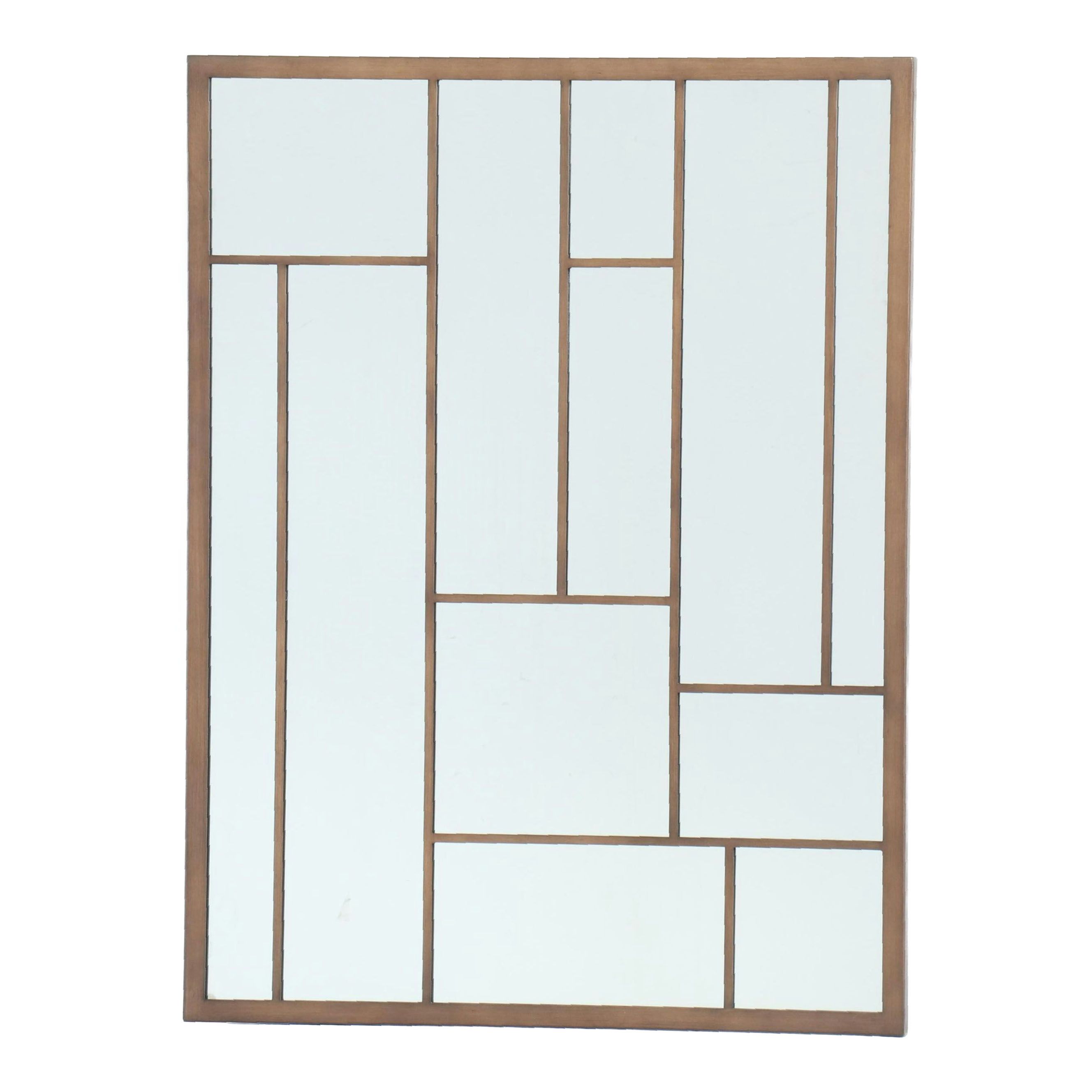 Universal Furniture Rectangular Bronze Tone Mirror