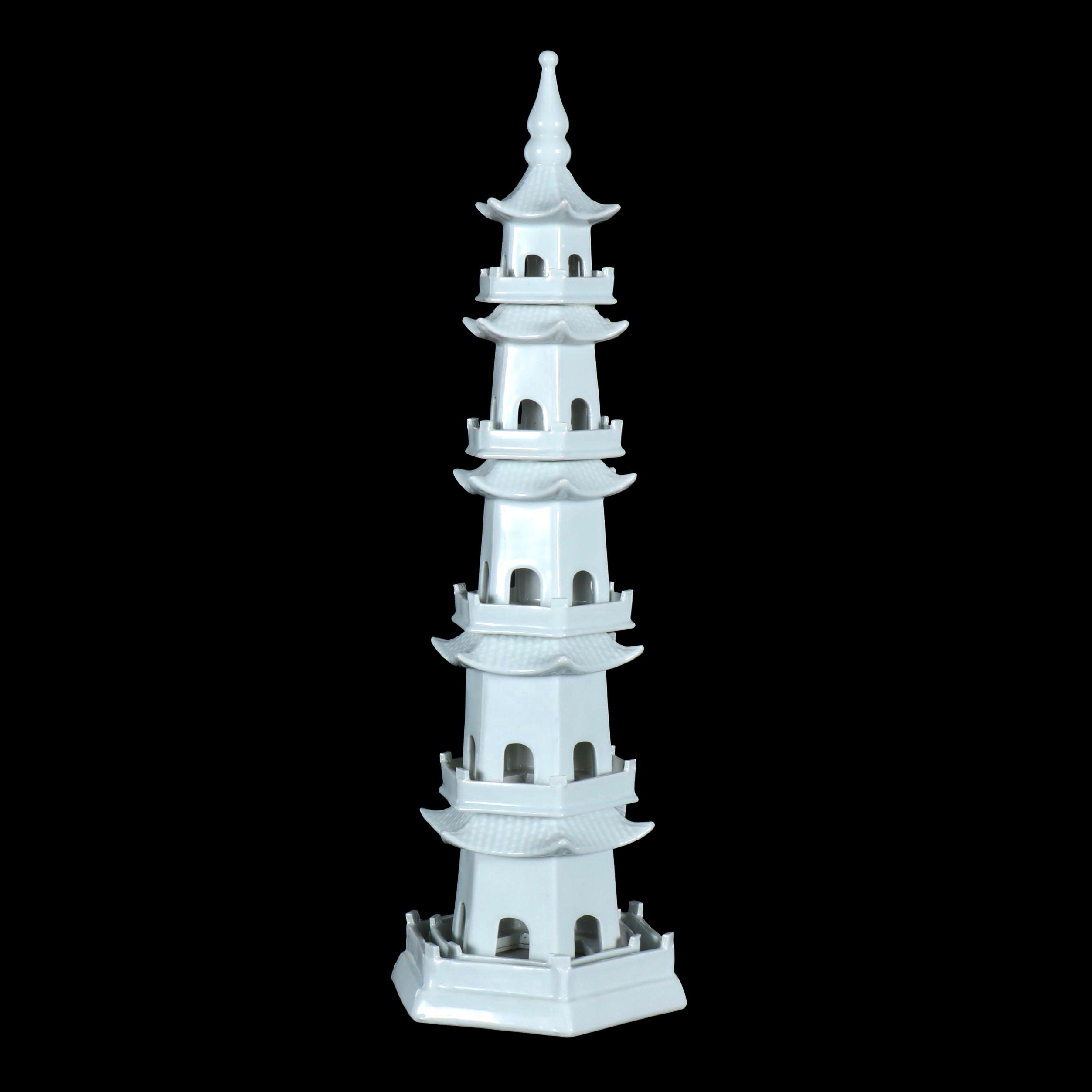 Chinese Dehua Porcelain Five-Story Pagoda