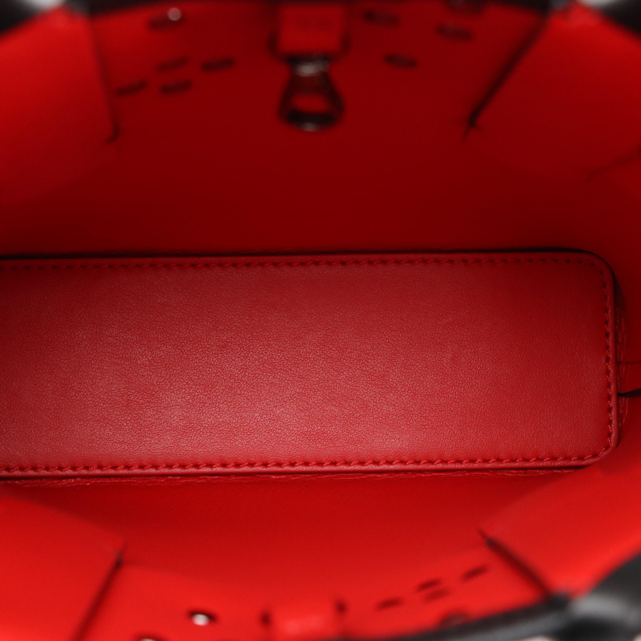 Christian Louboutin Cabata North/South Mini Tote in Spiked/Studded Leather