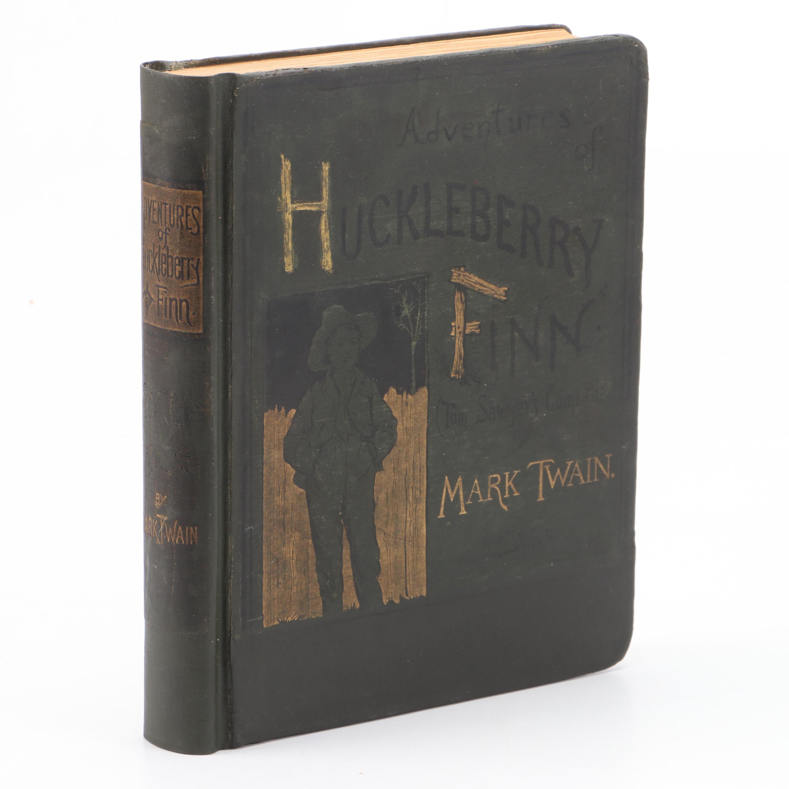 First American Edition, Third State "Huckleberry Finn" by Mark Twain, 1885