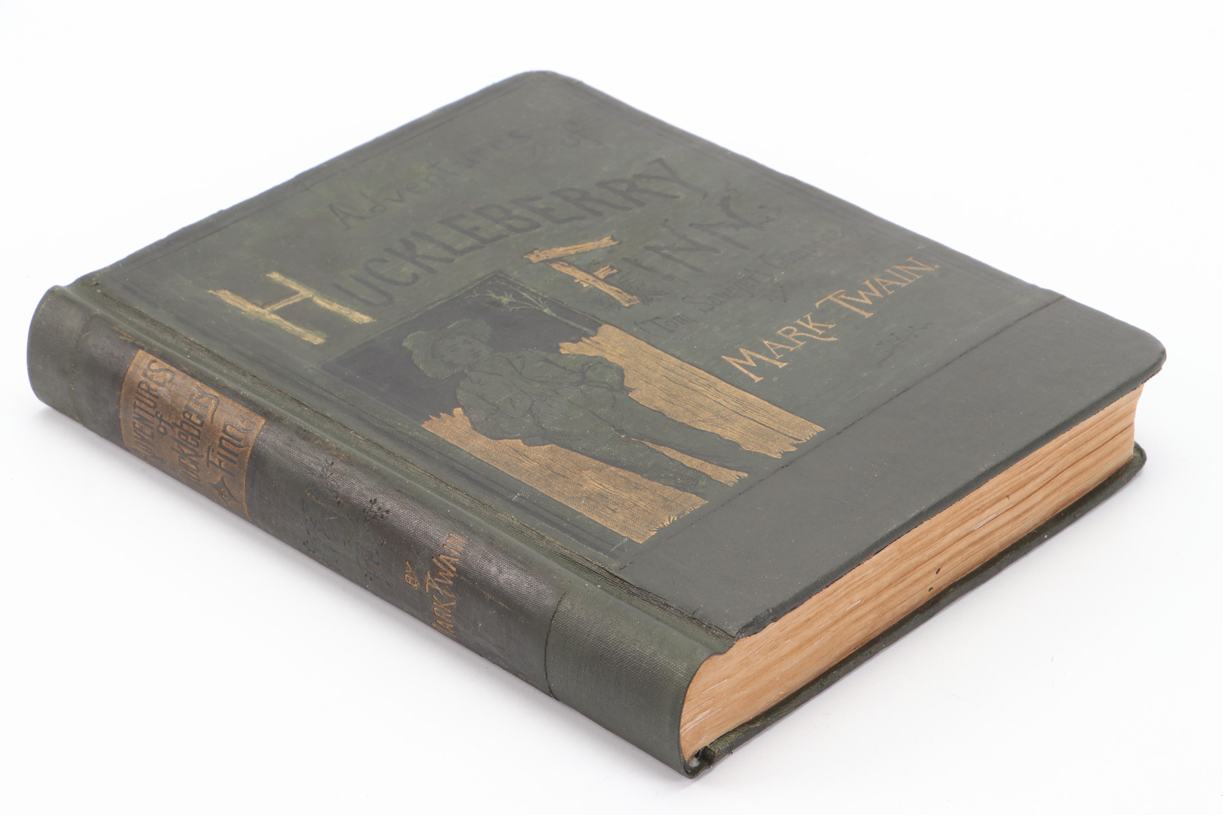 First American Edition, Third State "Huckleberry Finn" by Mark Twain, 1885