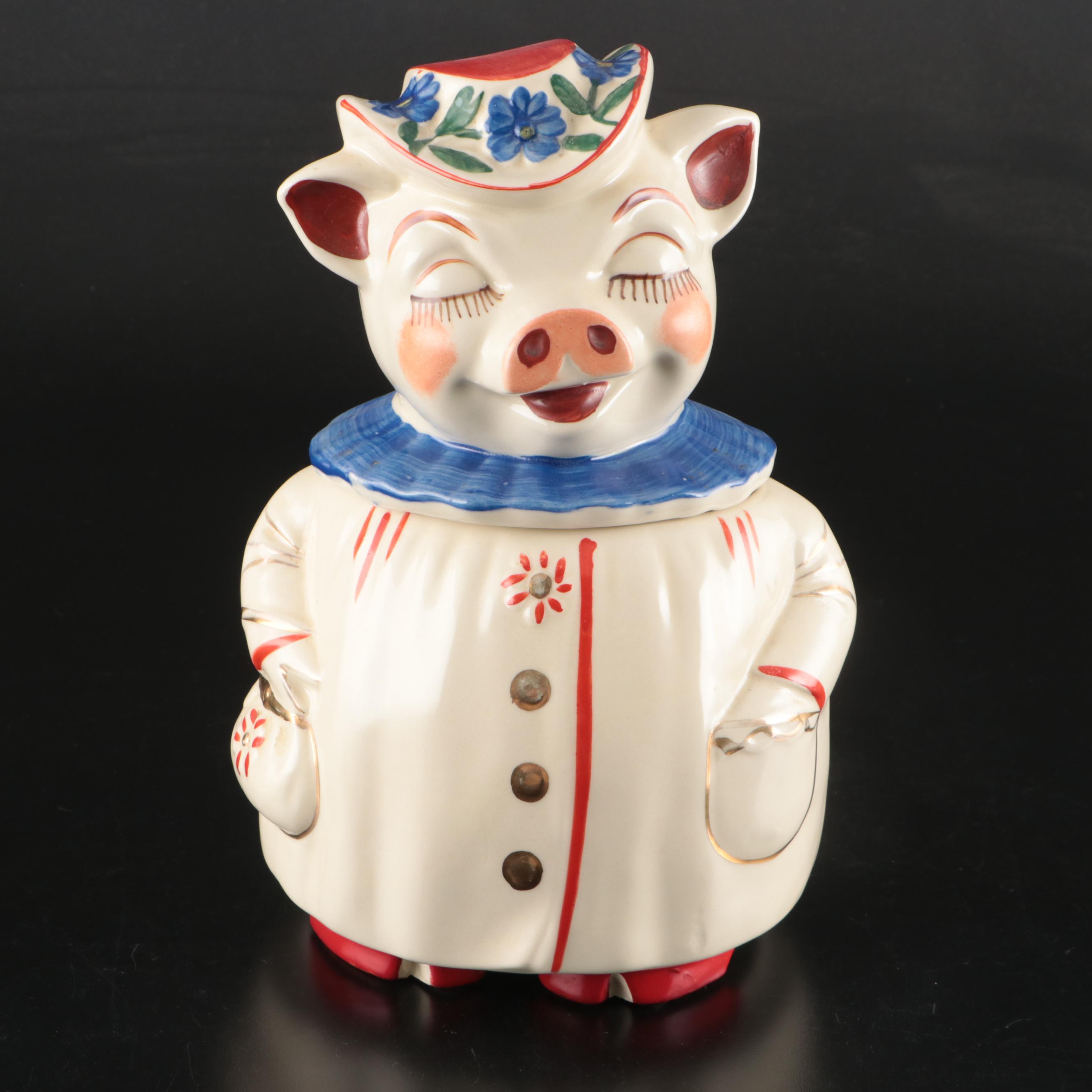 Shawnee "Winnie Pig" Cookie Jar, Mid-20th Century
