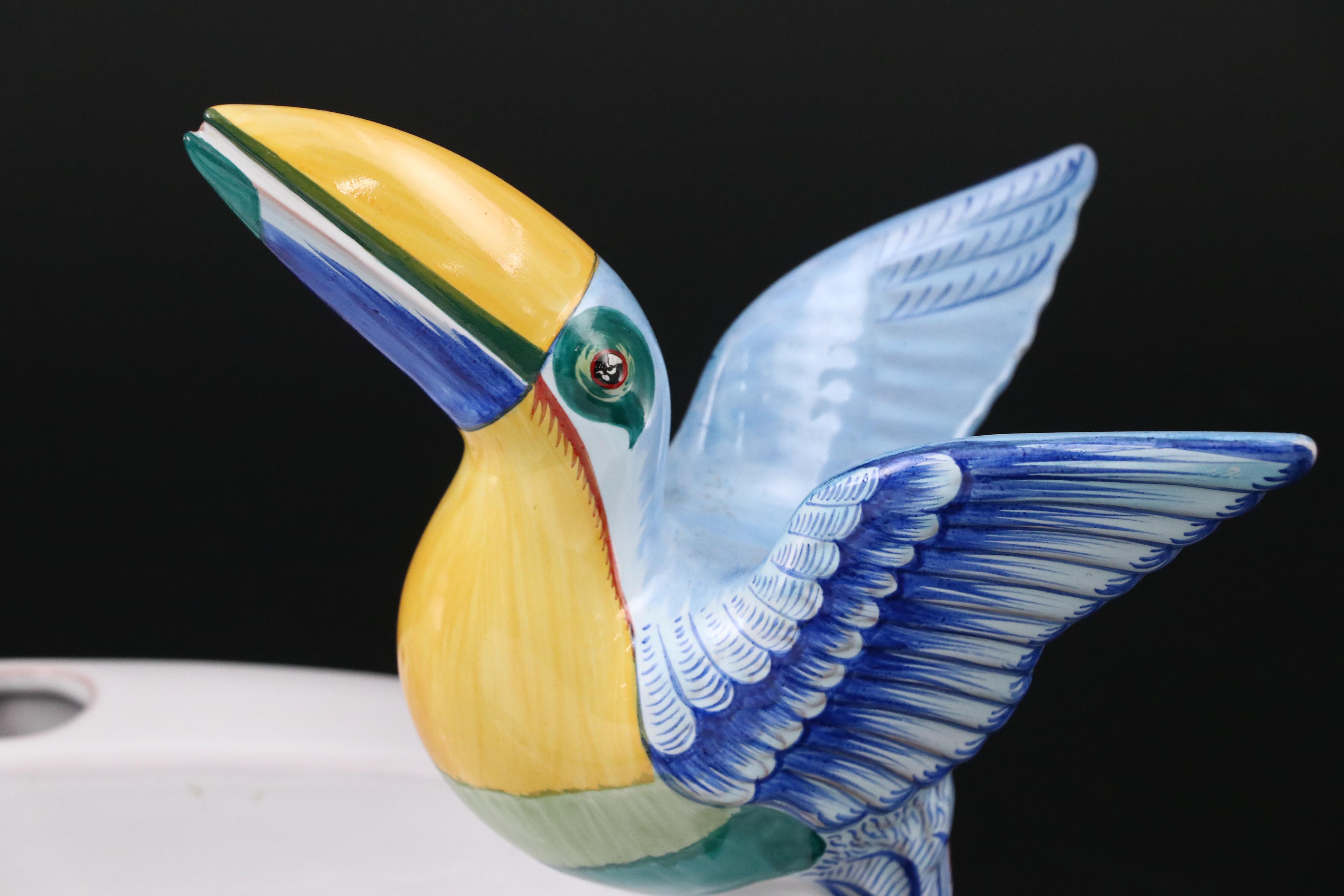 Hermès "Toucans" Porcelain Dinnerware and Planter, 1991–2017