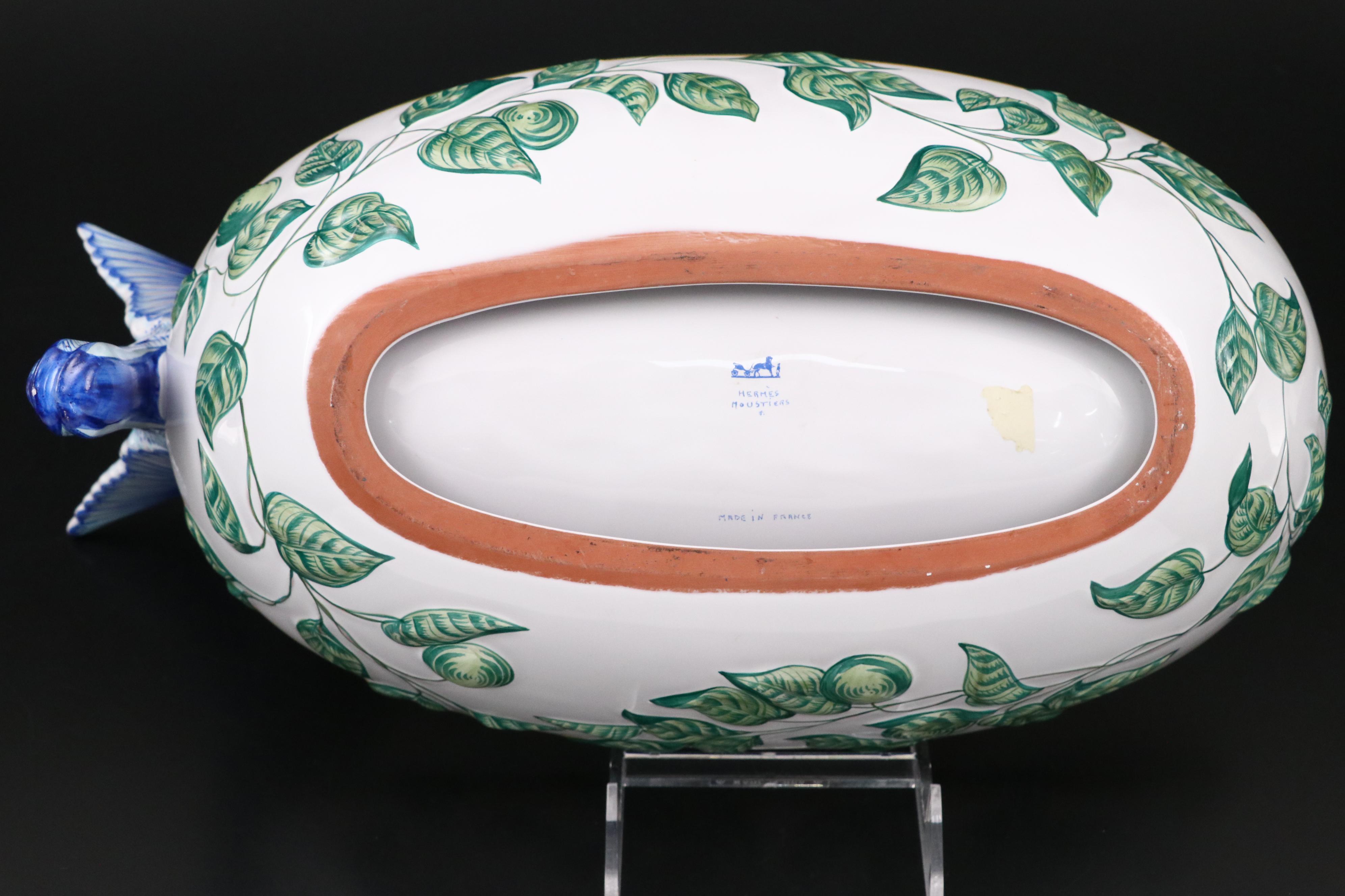 Hermès "Toucans" Porcelain Dinnerware and Planter, 1991–2017