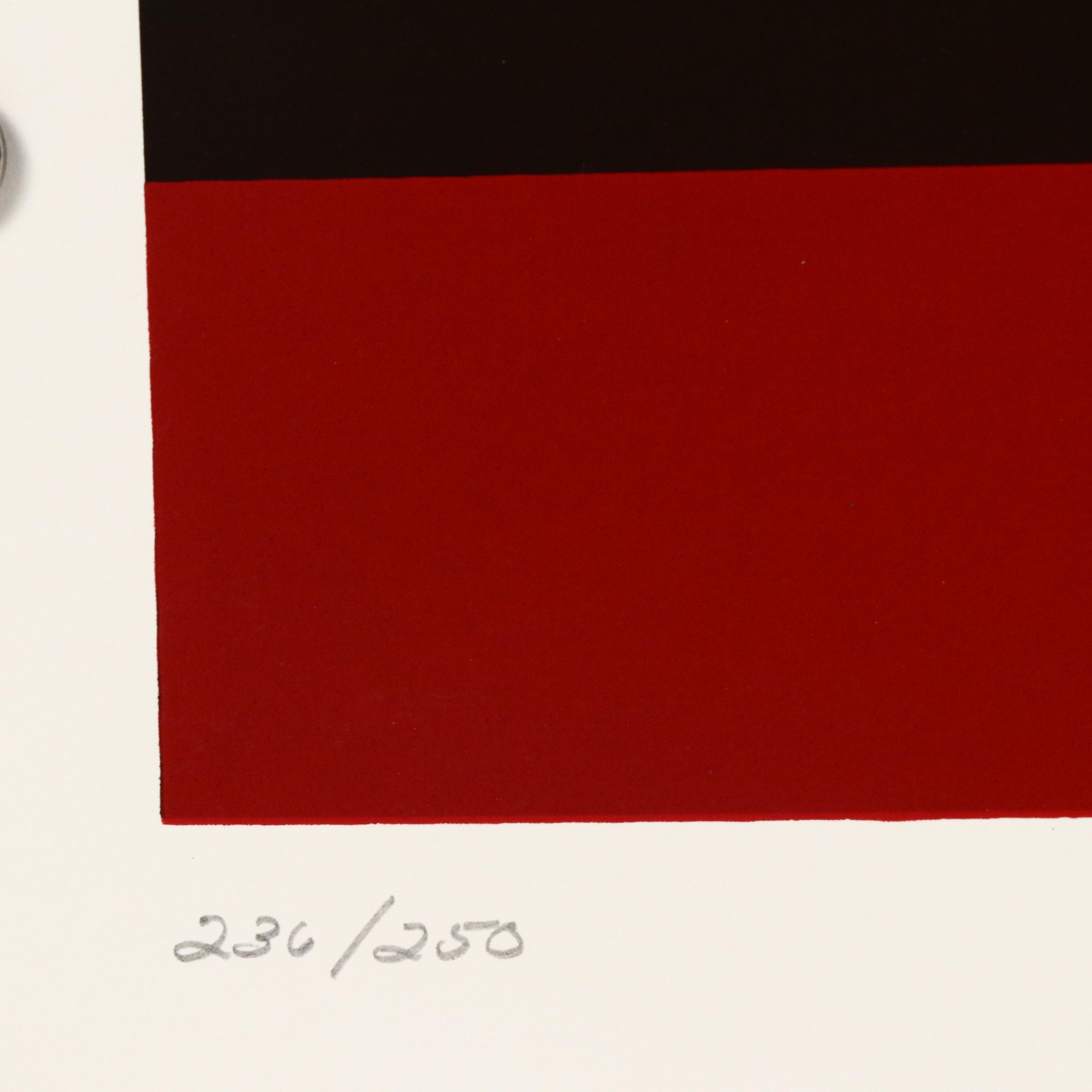 Thomas Whelan Benton Abstract Serigraph "Golden Waves," 1979