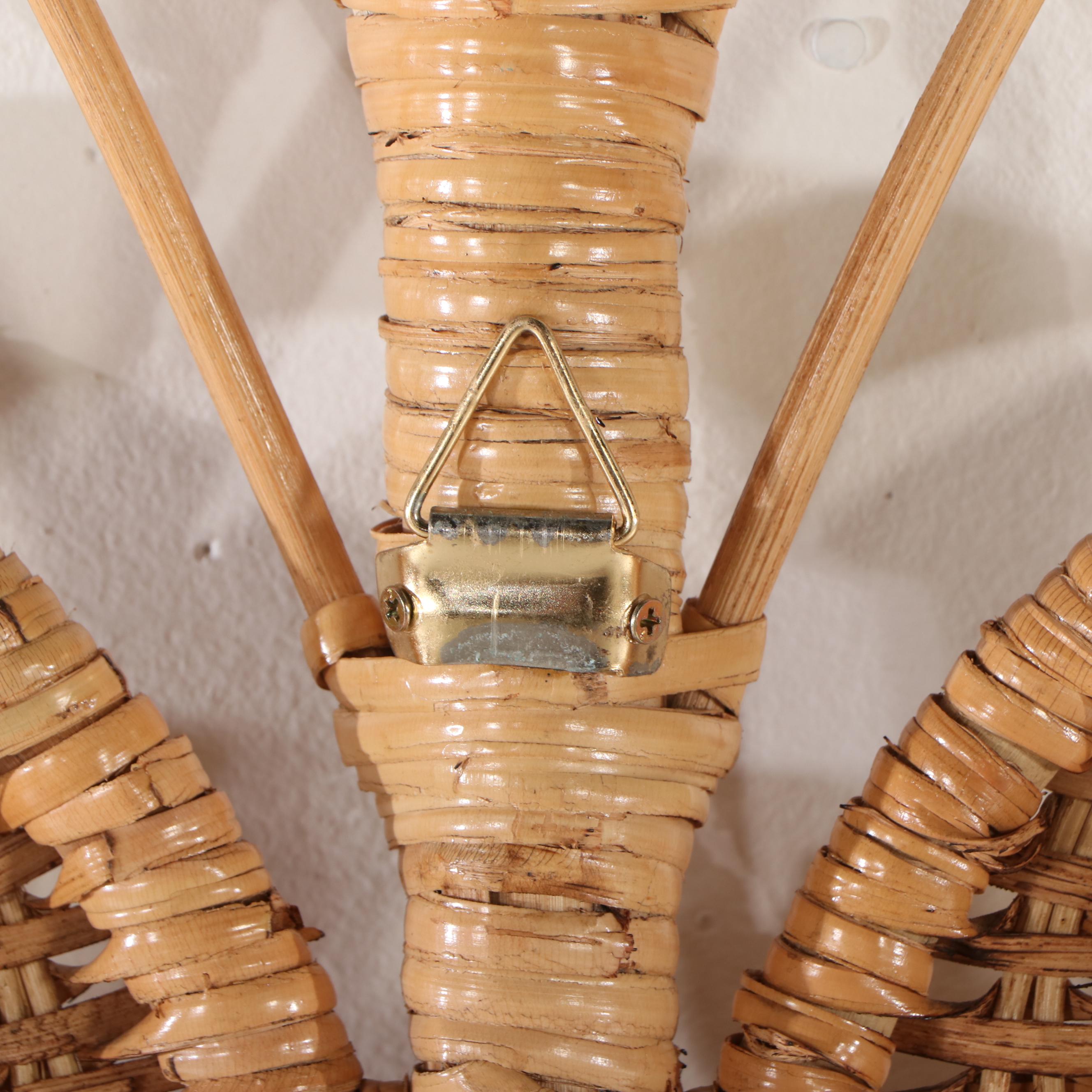 Rattan Queen Size Peacock Headboard