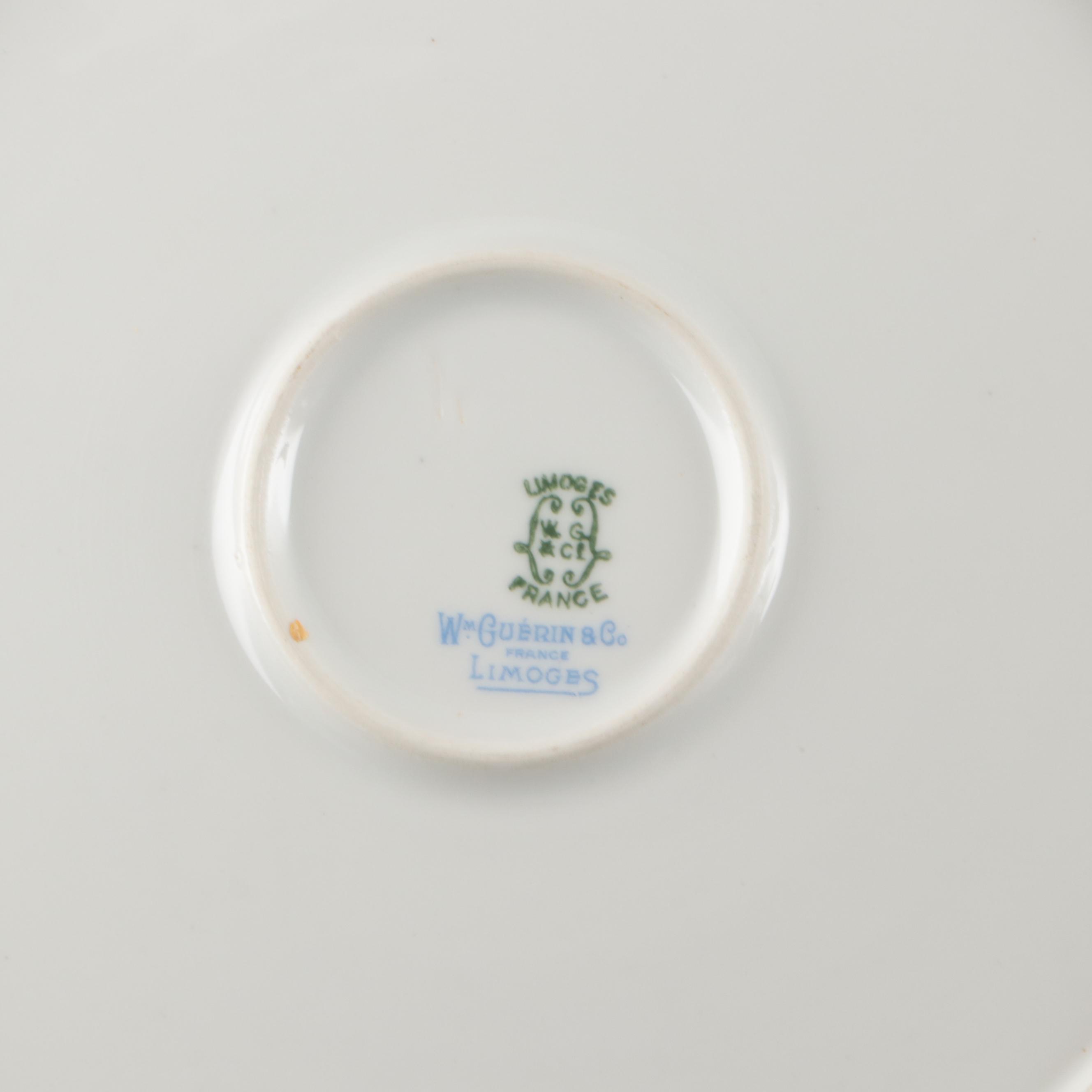 William Guerin & Co. and Other Limoges Porcelain Tableware