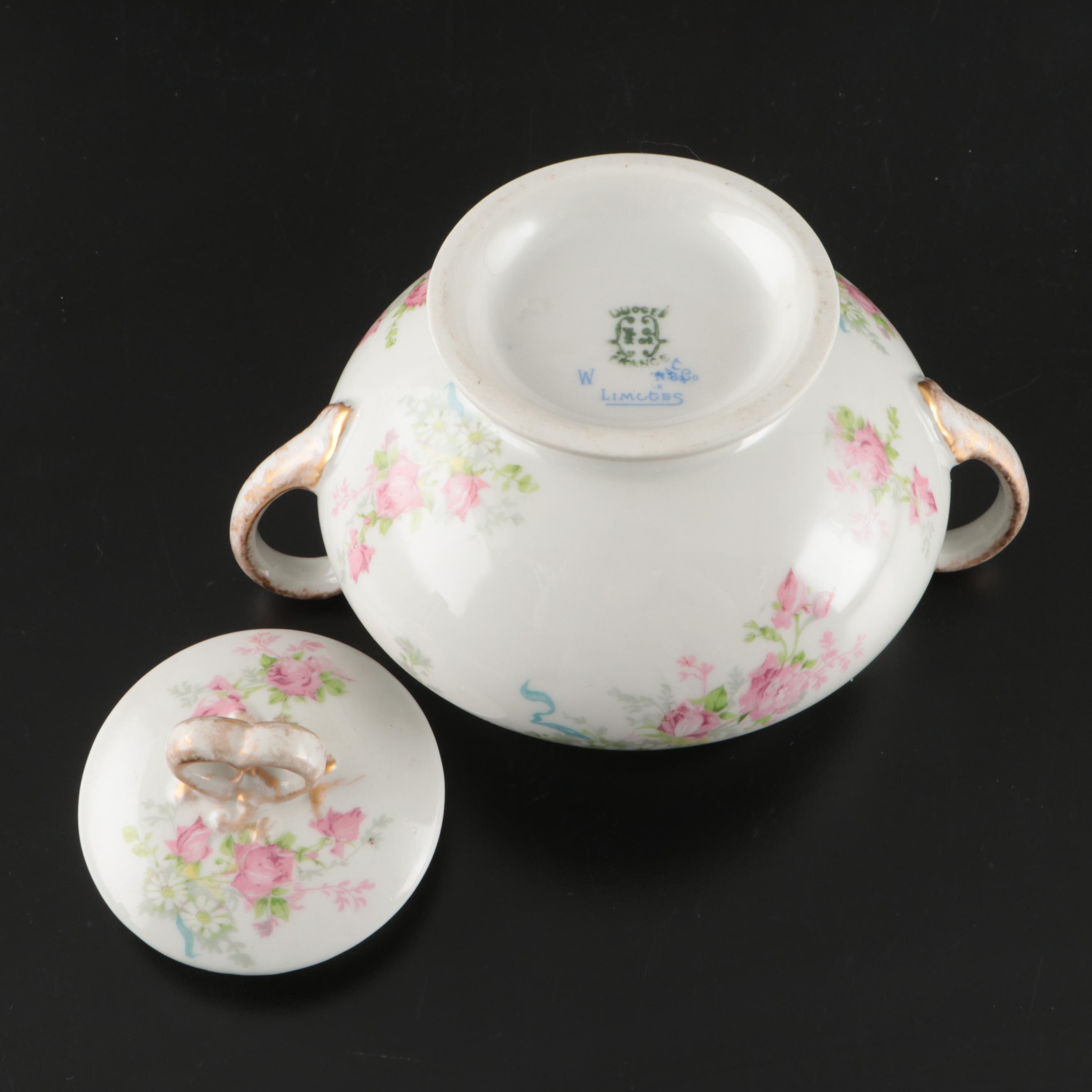William Guerin & Co. and Other Limoges Porcelain Tableware