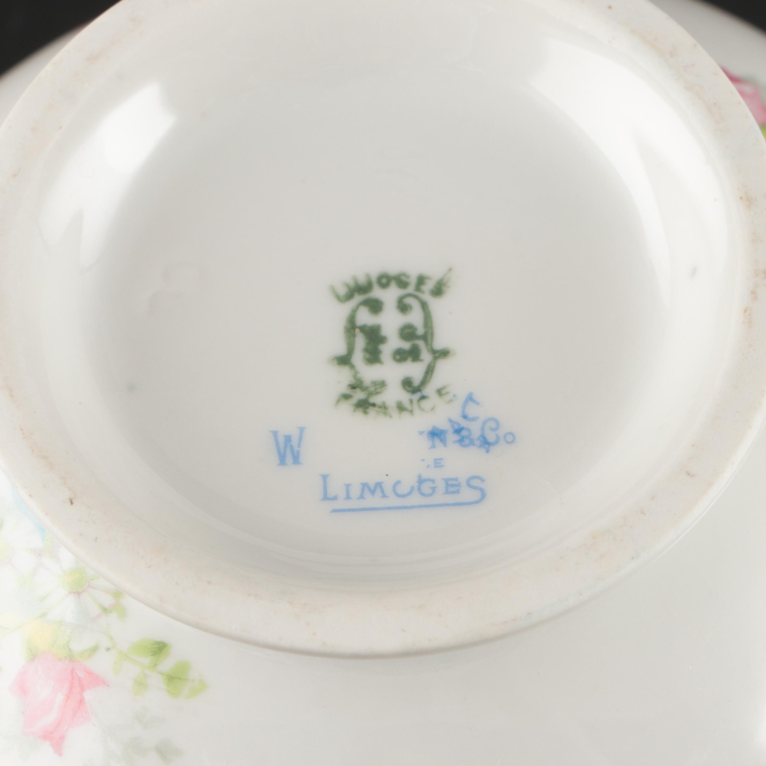 William Guerin & Co. and Other Limoges Porcelain Tableware