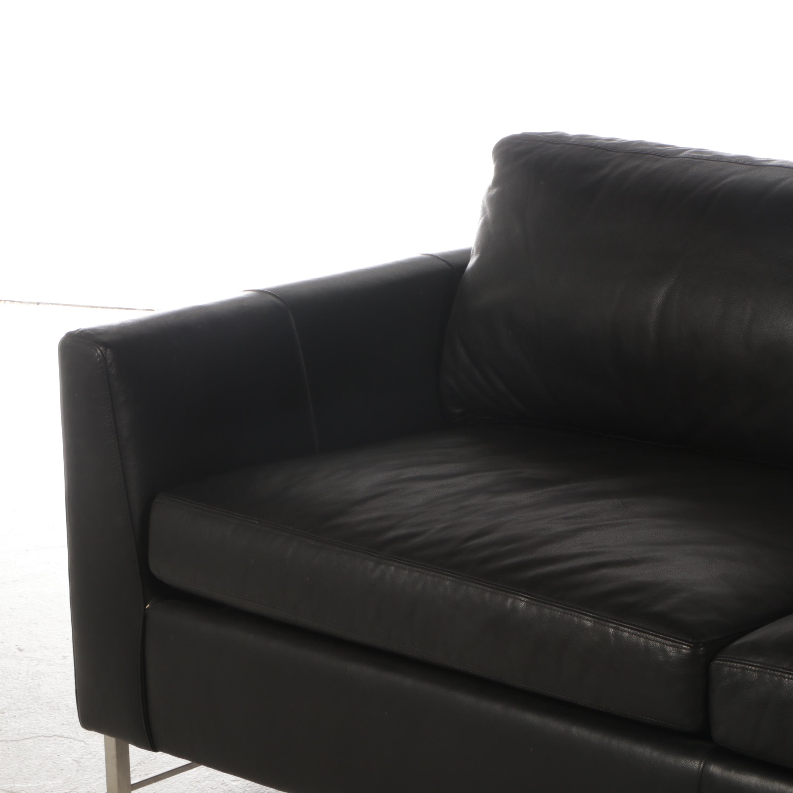 Apollo Urban Leather Sofa on Stainless Steel Base