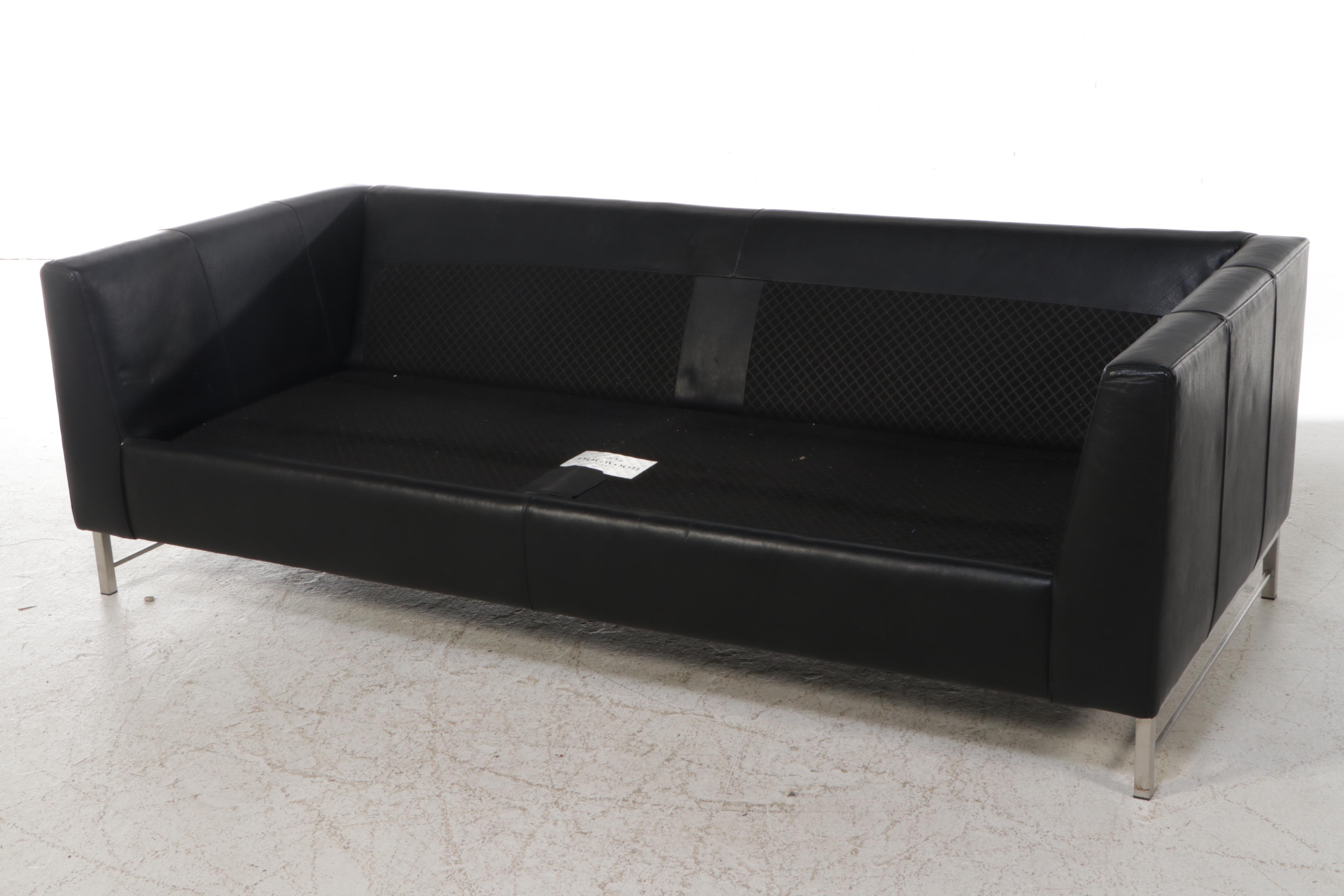 Apollo Urban Leather Sofa on Stainless Steel Base