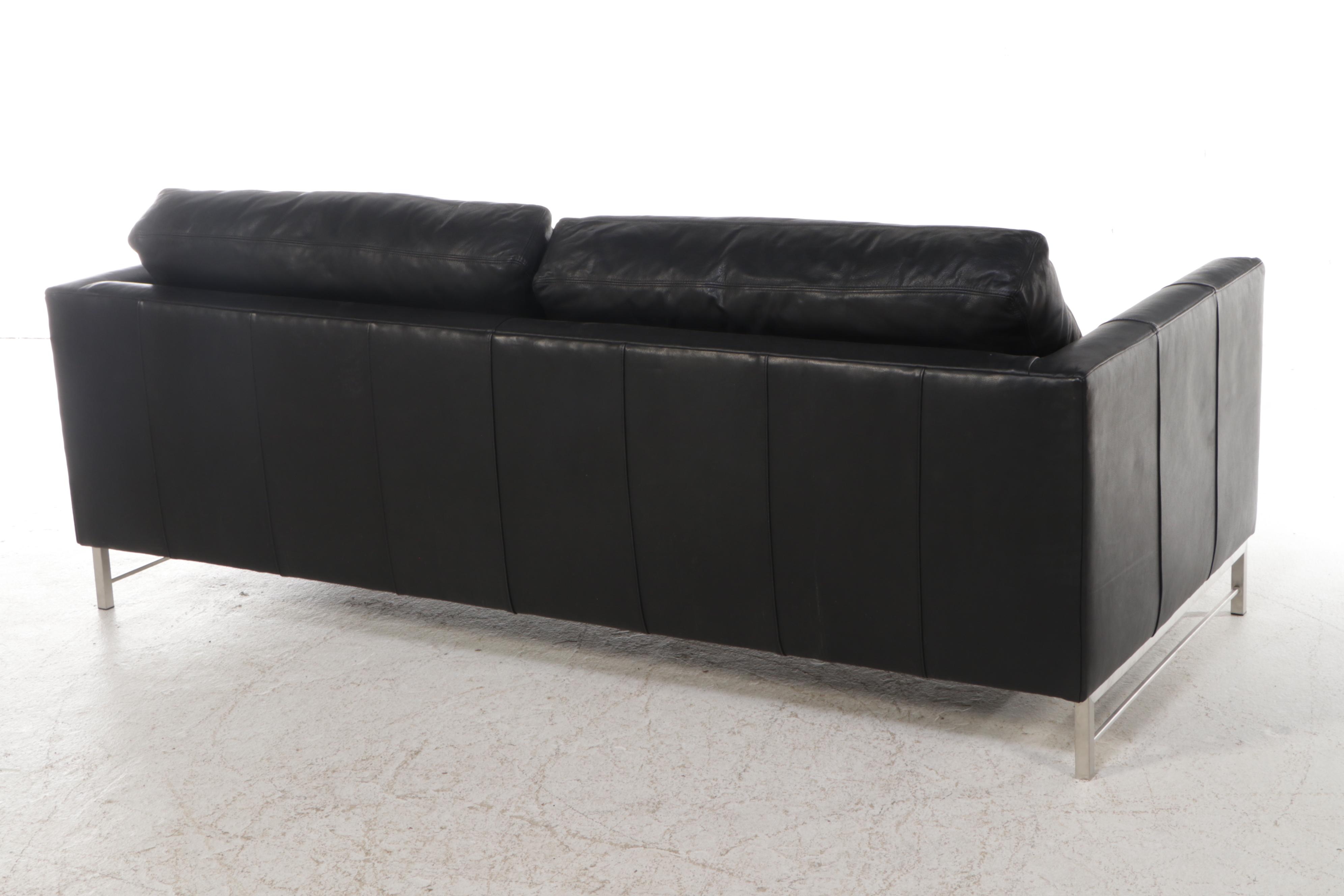 Apollo Urban Leather Sofa on Stainless Steel Base